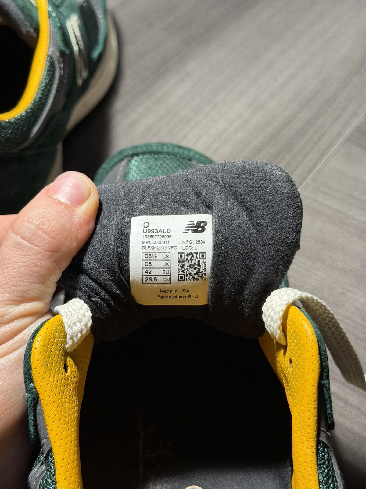 Aime Leon Dore × New Balance Aimé Leon Dore x New Balance Mulberry Green 993 Size US 8.5 / EU 41-42 - 6 Thumbnail