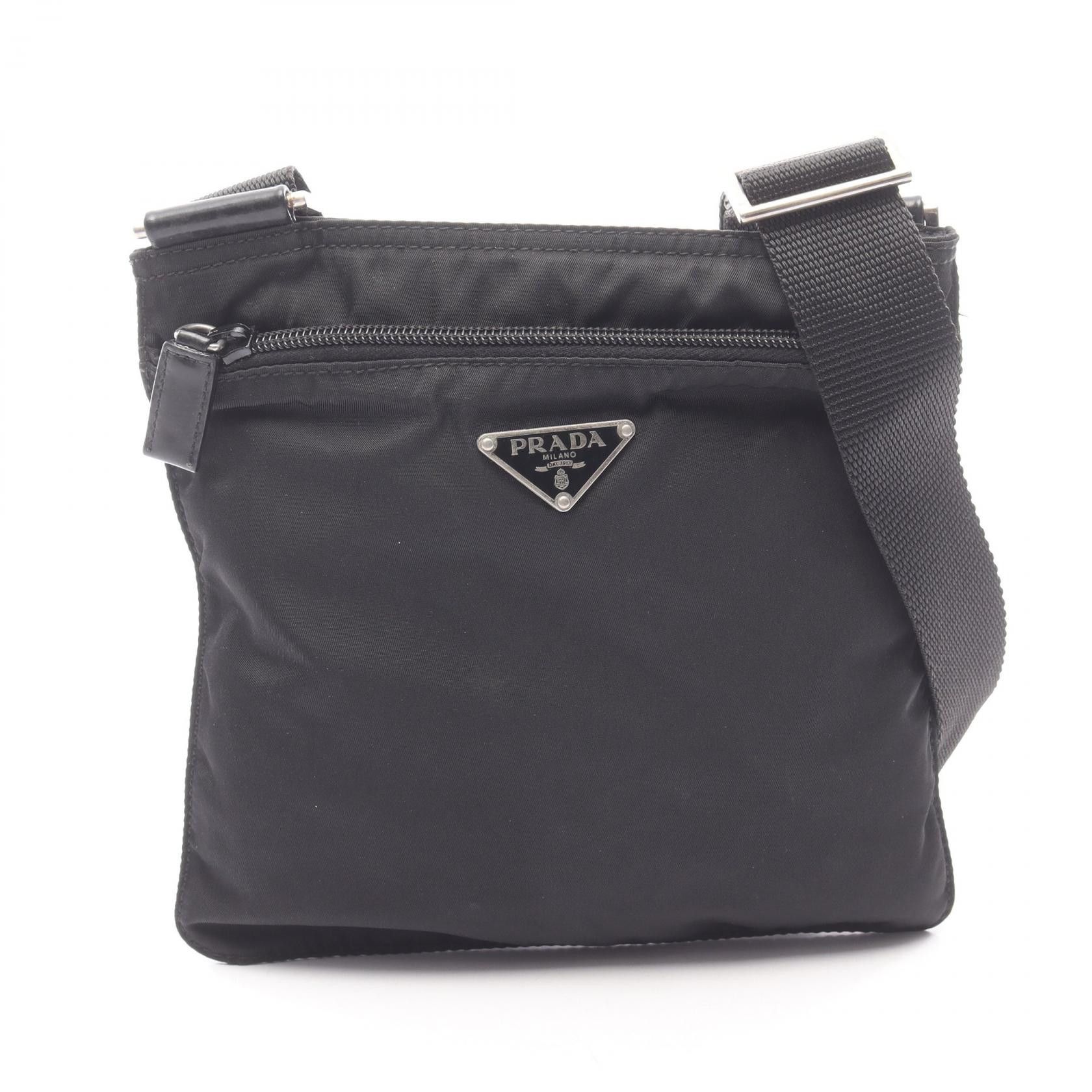 Prada Prada Prada Nylon Leather Shoulder Bag Glass Shoulder Bag DUTY FREE for USA Size ONE SIZE - 1 Thumbnail