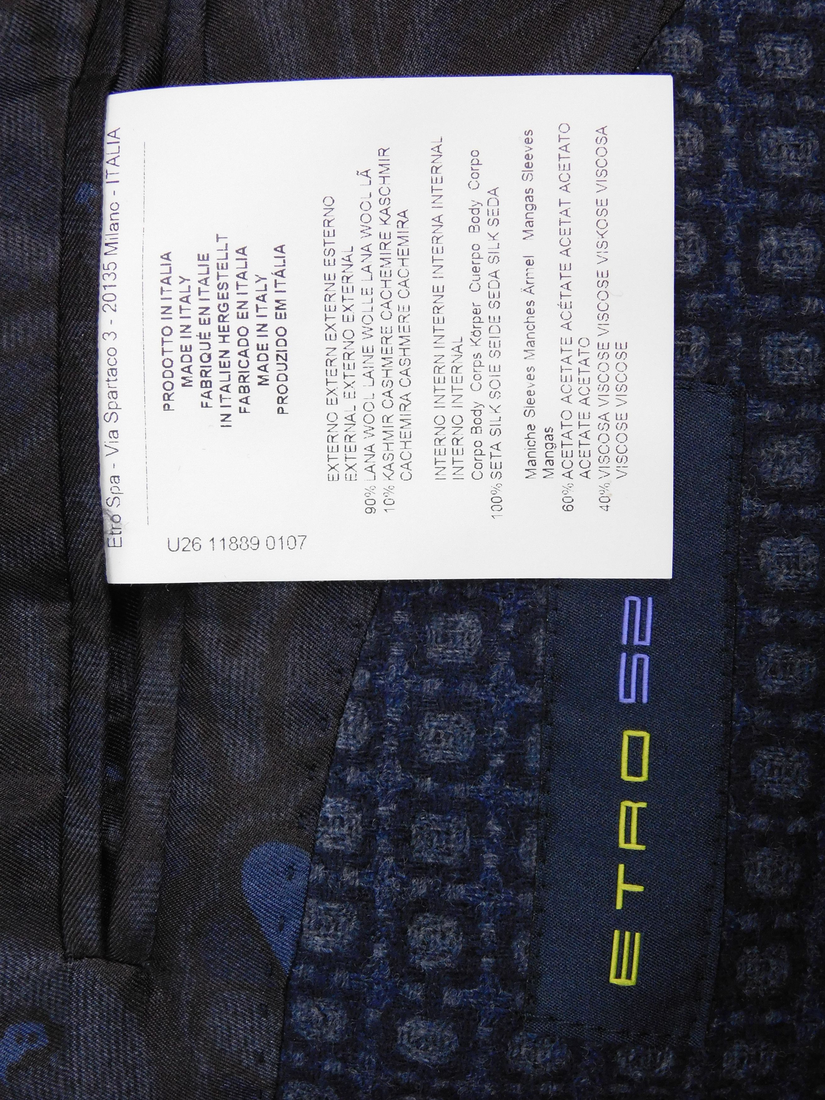Etro Etro Blazer Jacket Size 50R - 6 Thumbnail