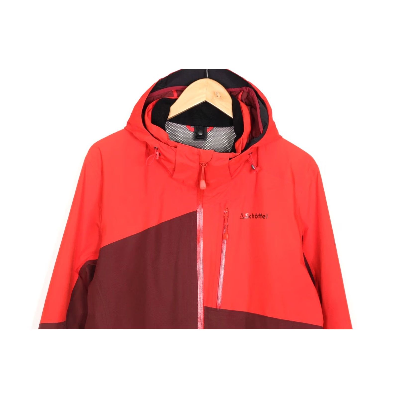 Vintage SCHOFFEL Padova 1 GORE-TEX Hooded Jacket Men Size EU 50 UK 40 Large MJ6538, Red, All Seasons, Waterproof, Hooded, Regular, Jacket, Mens Size US L / EU 52-54 / 3 - 3 Thumbnail