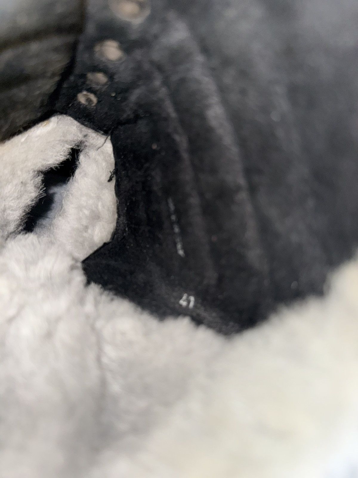 Chrome Hearts × Rick Owens Rick Owens CHROME HEARTS AW11 MOUTON SHEARLING MOHAWK BOOTS Size US 8 / EU 41 - 10 Thumbnail
