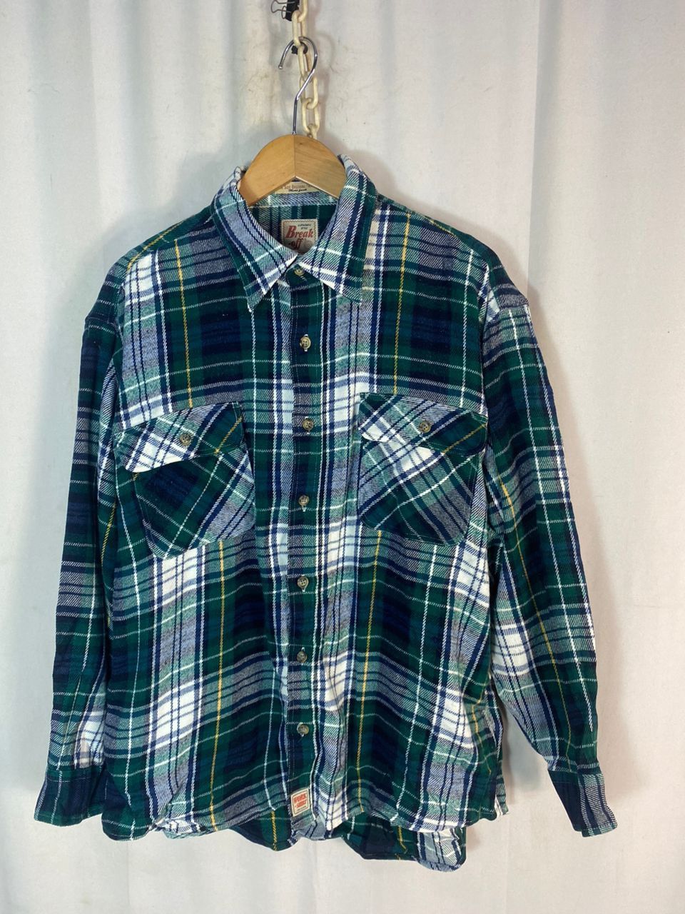 Flannel × Japanese Brand Vintage break off button up flannel shirt Size US L / EU 52-54 / 3 - 1 Thumbnail