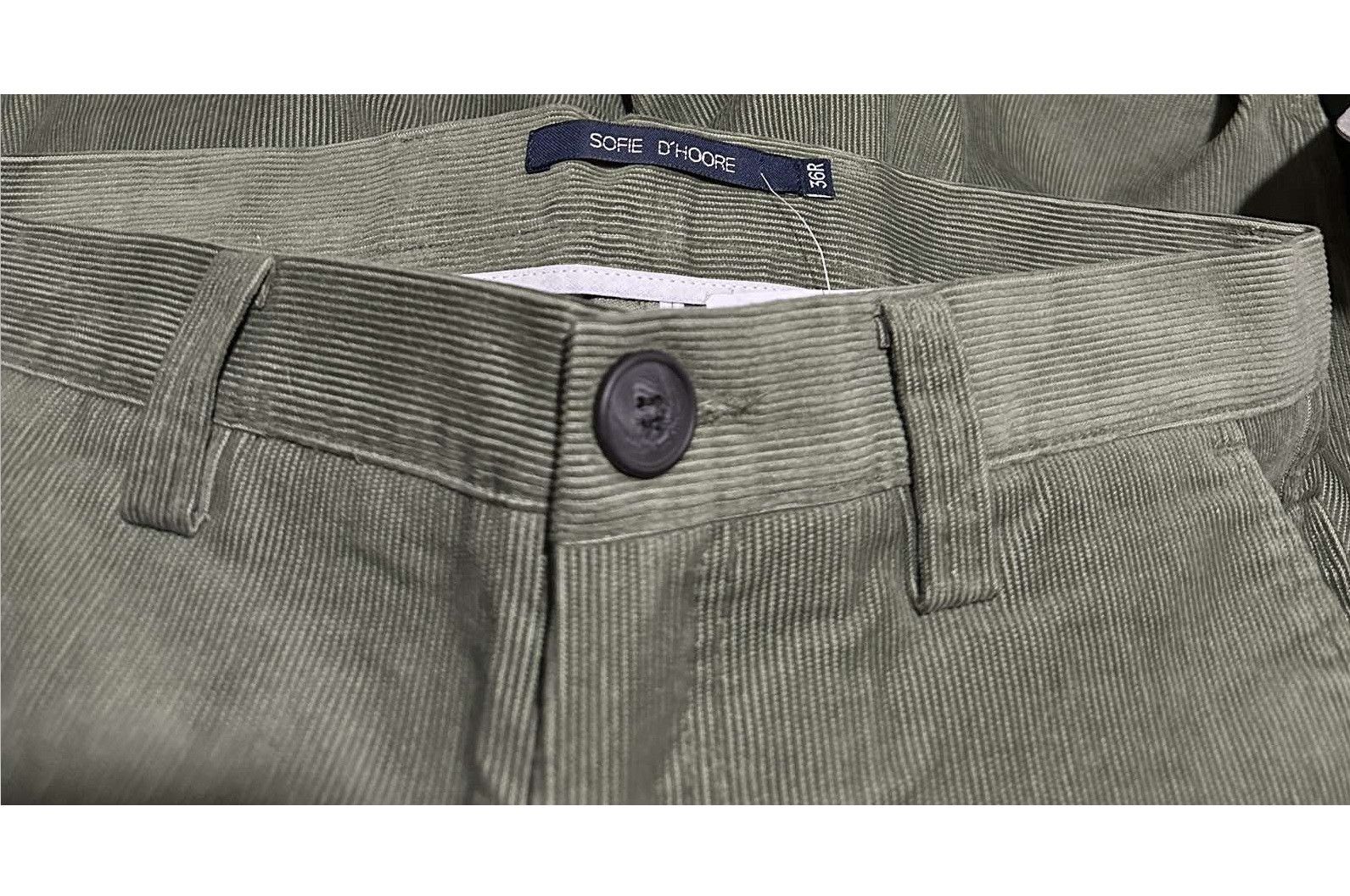 SOFIE D'HOORE Sage green Trouser Corduroy Size 26" / US 2 / IT 38 - 5 Thumbnail