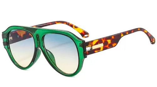 Electric Visual Futuristic Round Frame Sunglasses Trendy Gradient Lens UV400 Size ONE SIZE - 1 Thumbnail