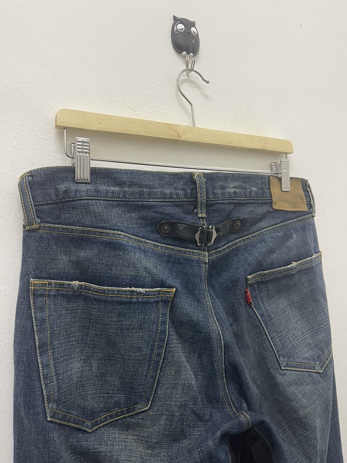 Sasquatchfabrix Rare Vintage SASQUATCHfabrix Leather Crop Trim Made In Japan Size US 33 - 15 Thumbnail