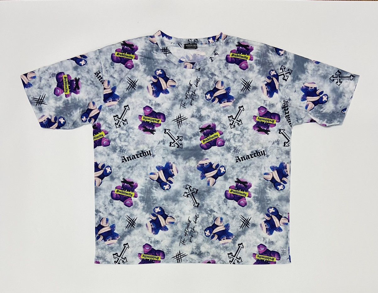 Japanese Brand JEANING WILD OVERPRINT ANARCHY TEE Size US XXL / EU 58 / 5 - 1 Thumbnail