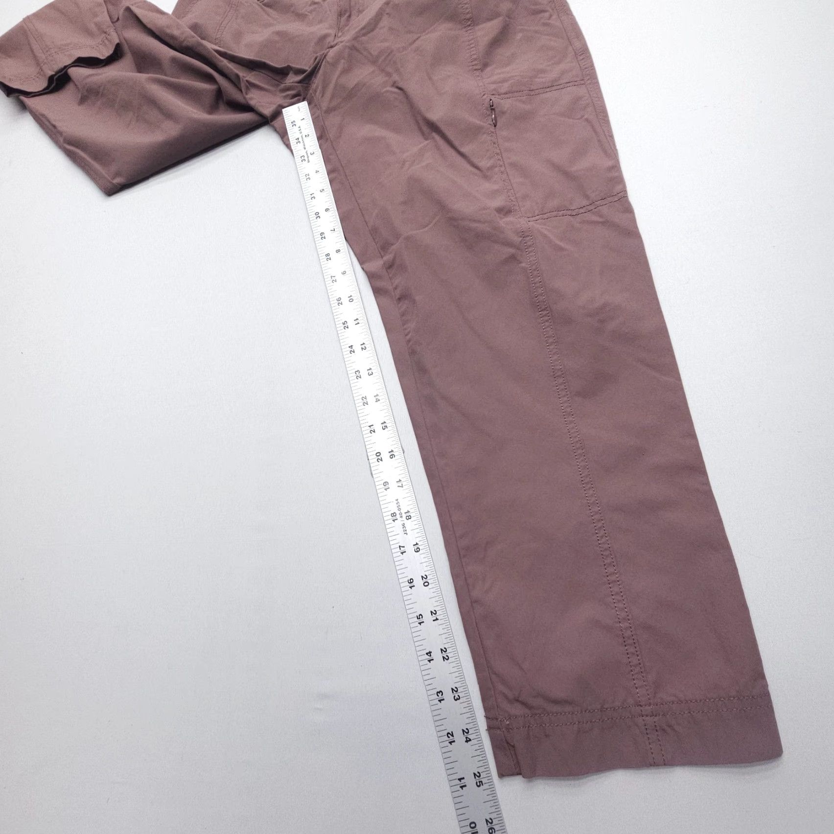Vintage Kirkland Signature Pants Casual Travel 33 x 25 Pink Stretch Cropped Regular WOMEN Size 24" / US 00 / IT 34 - 4 Thumbnail