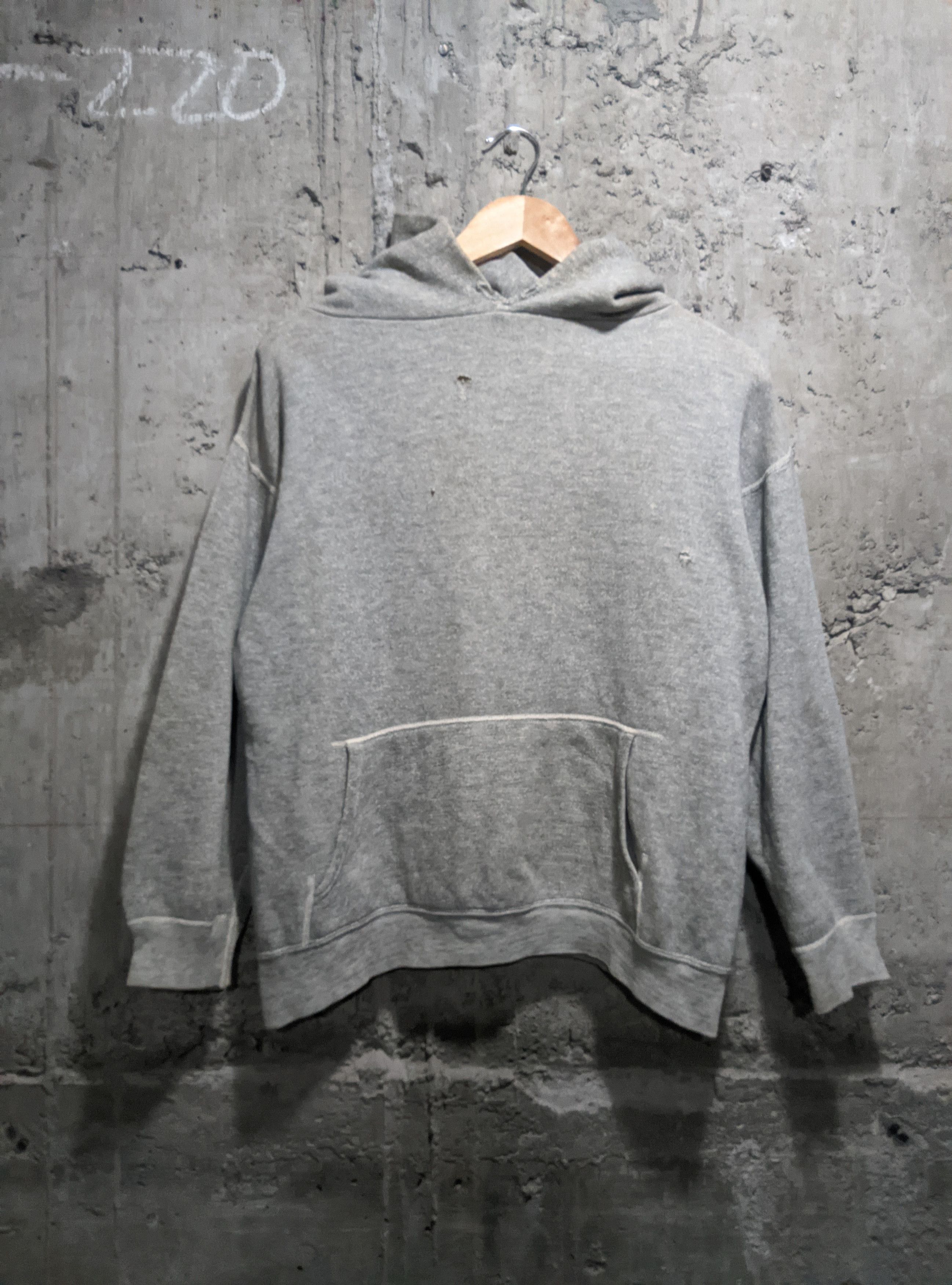 Vintage Vintage 50s 60s hoodie blank grey two tone Size US M / EU 48-50 / 2 - 1 Thumbnail