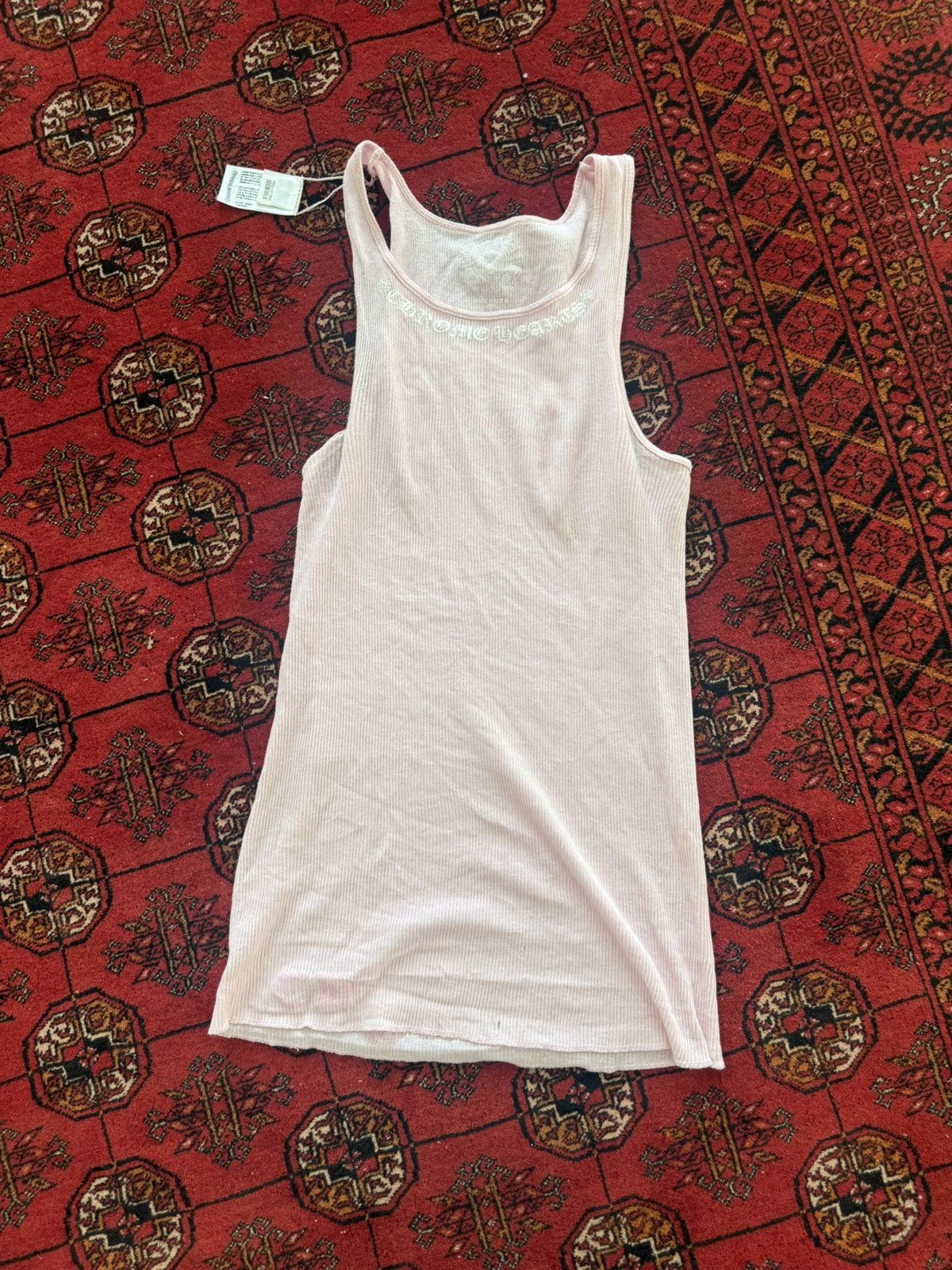 pink “Love you” Chrome Hearts tank