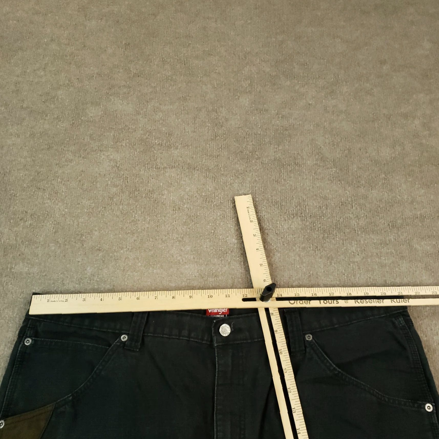 Wrangler Wrangler Work Pants Mens 42x30 Black Straight Leg Cargo Size US 42 / EU 58 - 4 Thumbnail