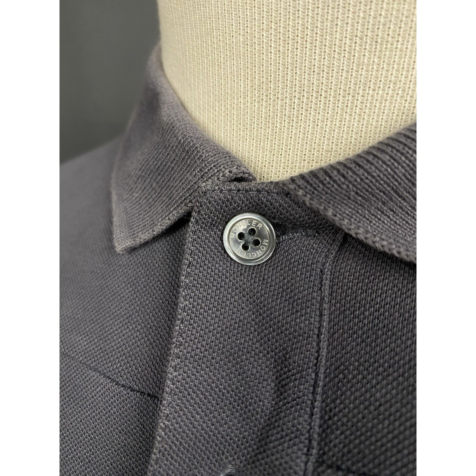 Moncler Moncler Maglia Men's Gray Polo T-Shirt Size L Size US L / EU 52-54 / 3 - 8 Thumbnail