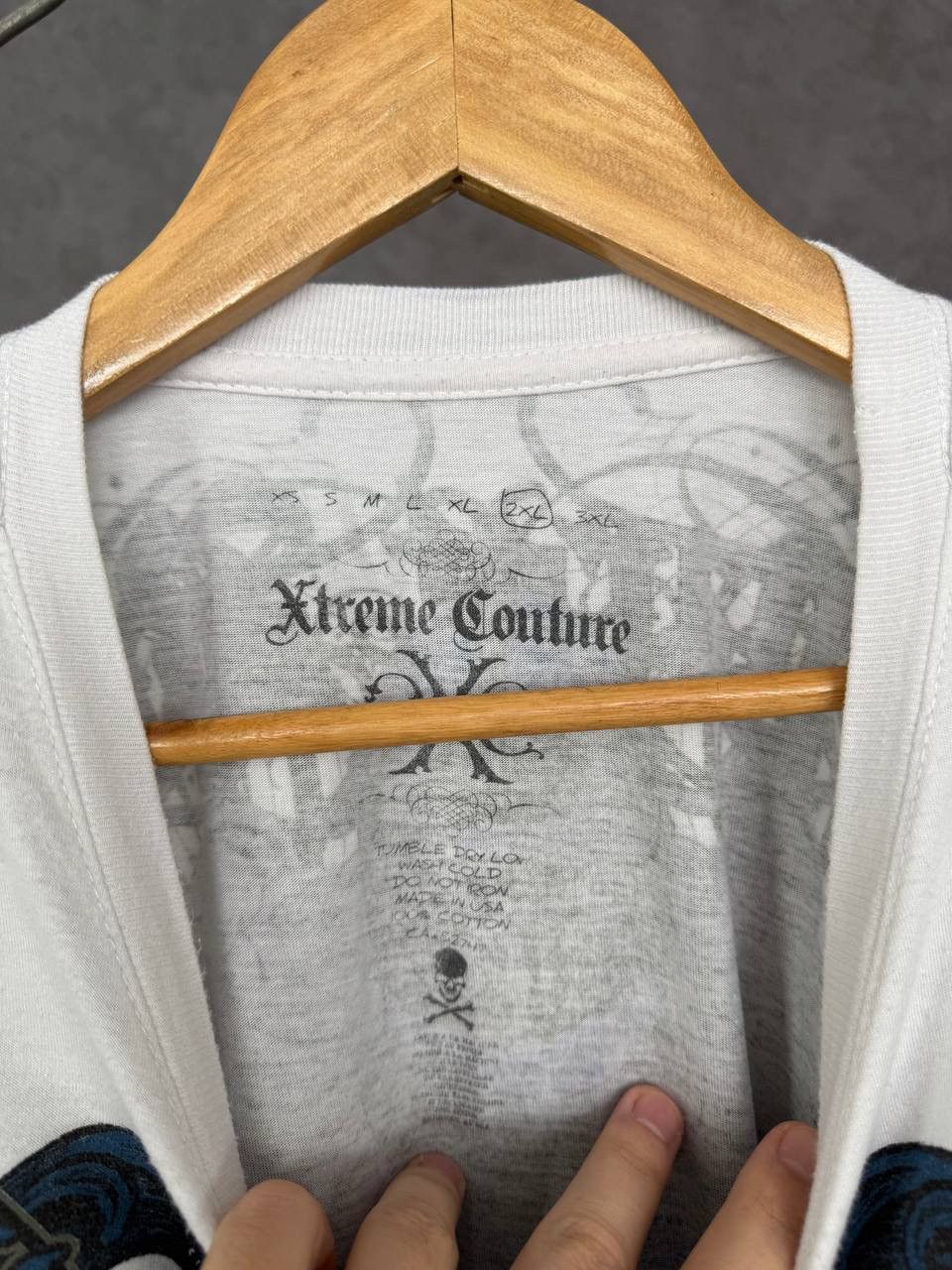 Affliction Xtreme Couture made in USA skulls tee Size US XXL / EU 58 / 5 - 5 Thumbnail