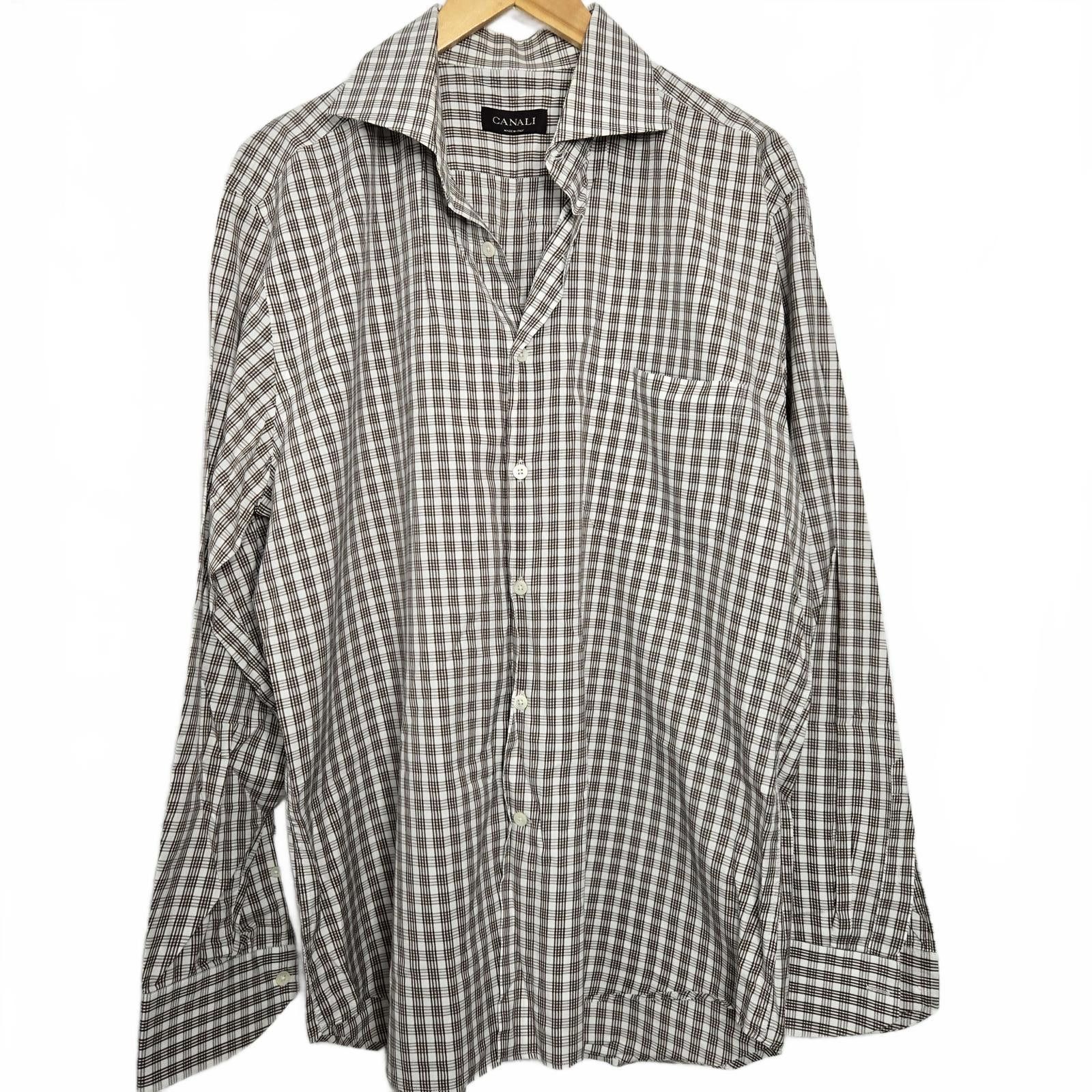 Canali Canali Dress Shirt Size 44R - 1 Thumbnail