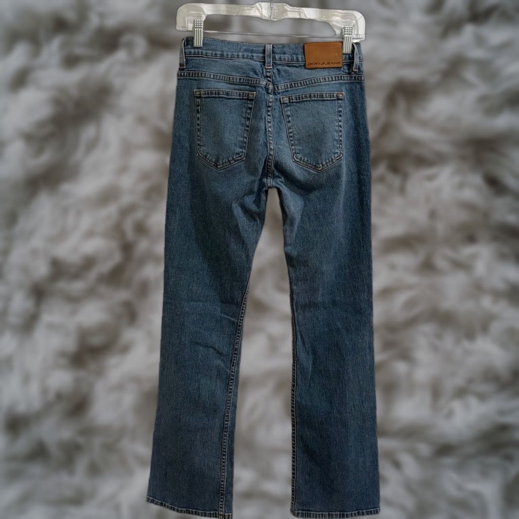 DKNY VINTAGE DKNY Jeans Womens 2R Blue Straight Stretch Denim Low Rise Made in USA Size 26" / US 2 / IT 38 - 1 Thumbnail