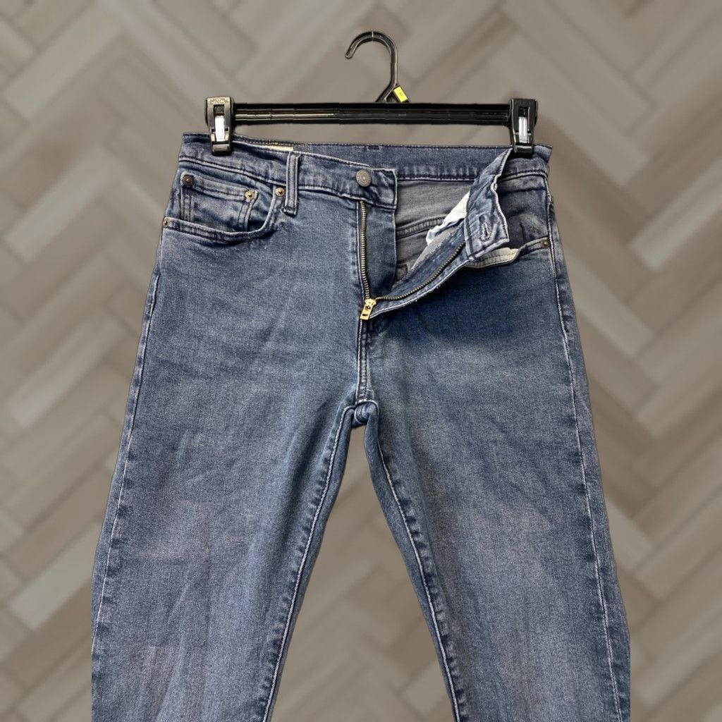 LEVIS 502 Premium Big E Stretch Jeans Blue Denim Men's 30x32 129-20