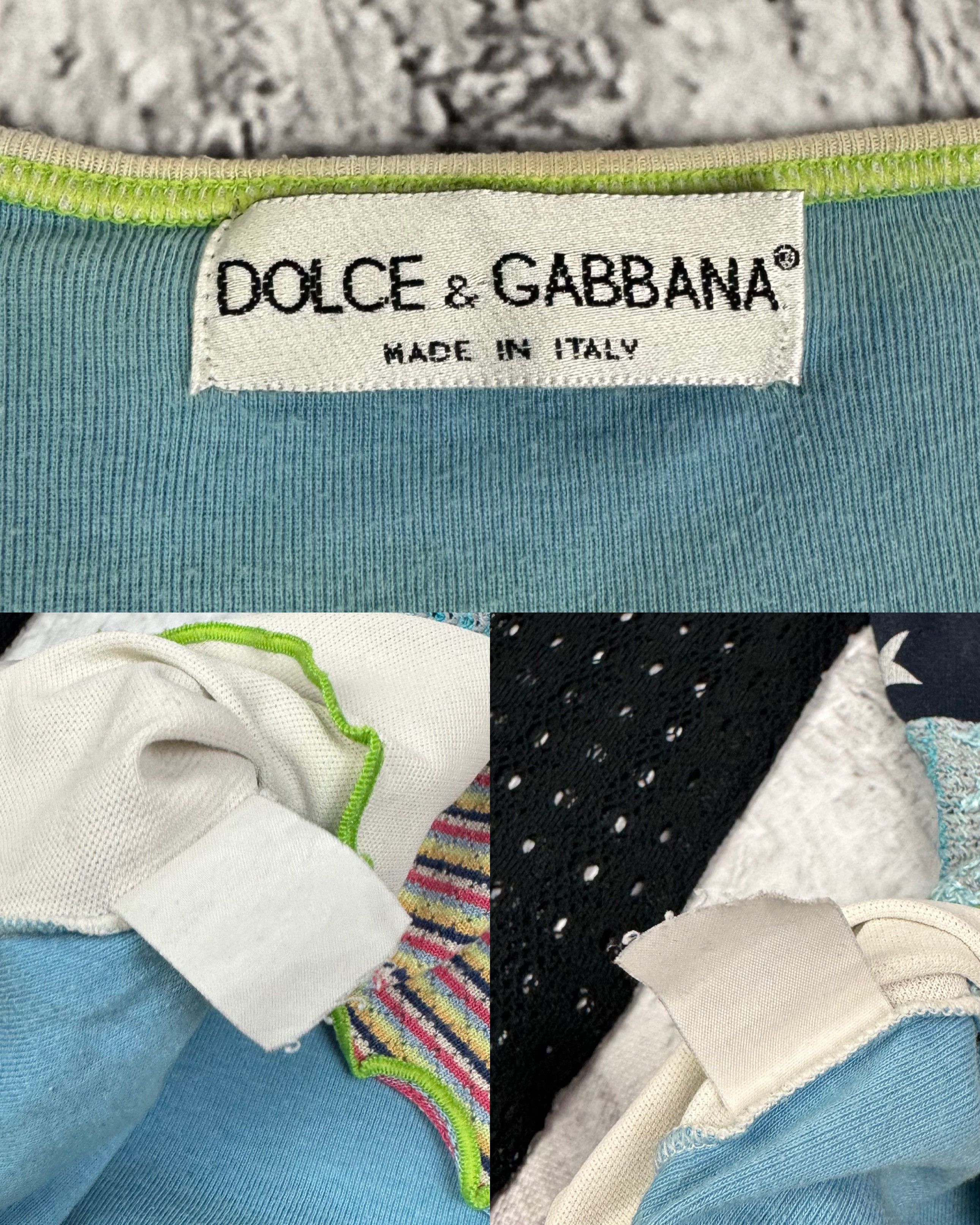 Dolce & Gabbana Dolce & Gabbana 1992 USA Flag Patchwork Longsleeve Size S / US 4 / IT 40 - 3 Thumbnail