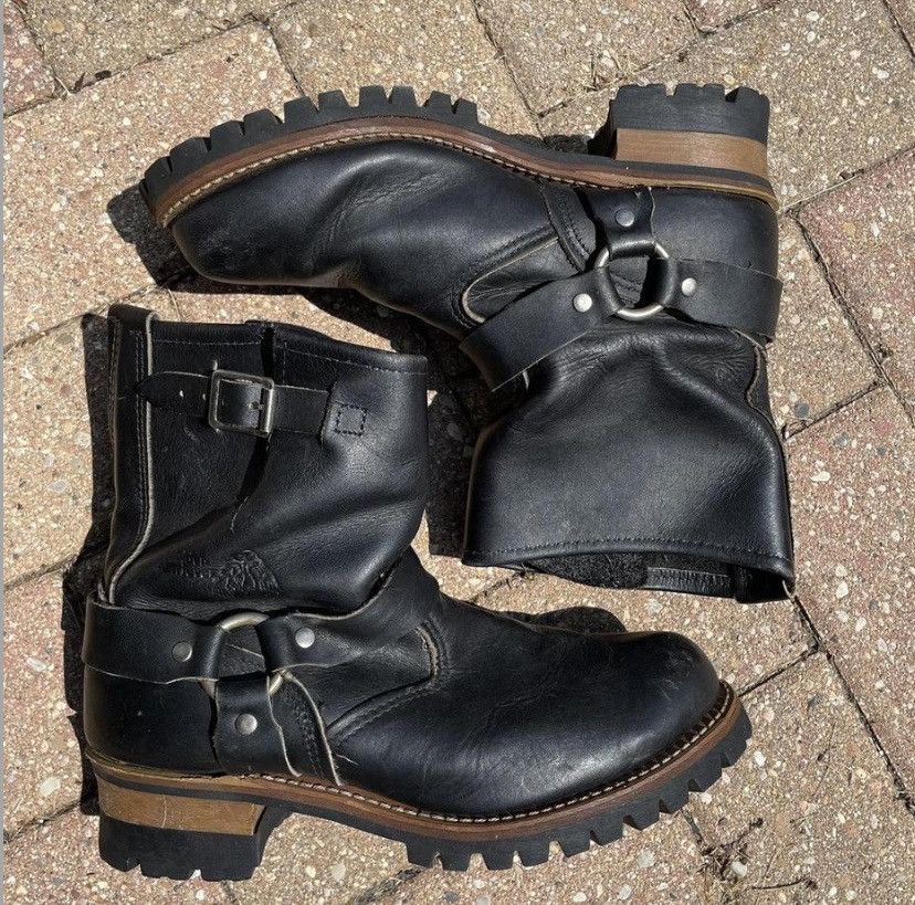 Vintage Engineer boot, motorcycle boot vibram sole | Grailed