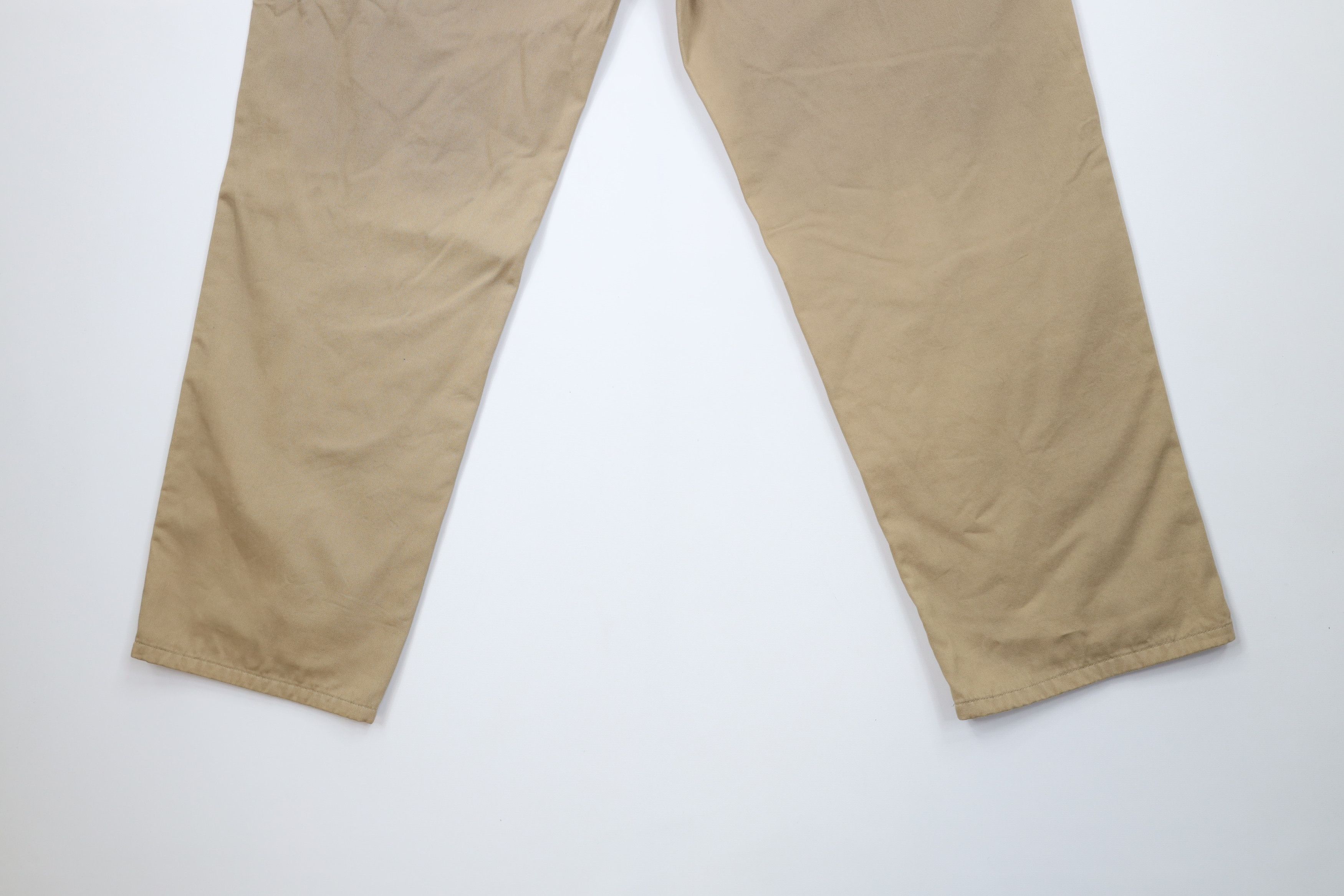 Eddie Bauer Vintage 90s Eddie Bauer Flannel Lined Wide Leg Chino Pants Size US 36 / EU 52 - 11 Thumbnail
