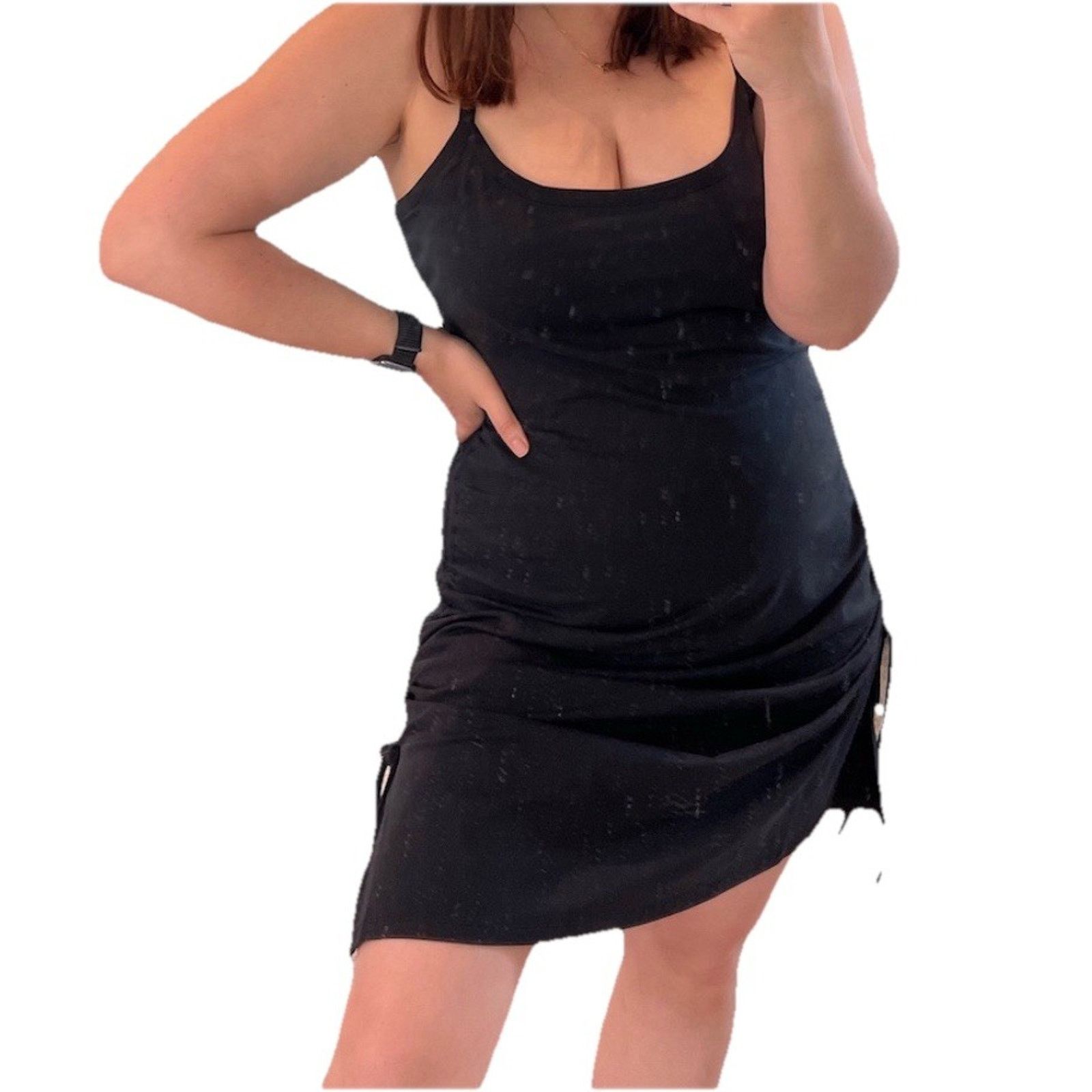 & Other Stories ADORE ME Black Cotton Y2K Babydoll Women Dress 1X A003254 Size 4XL / US 24-26 - 1 Thumbnail