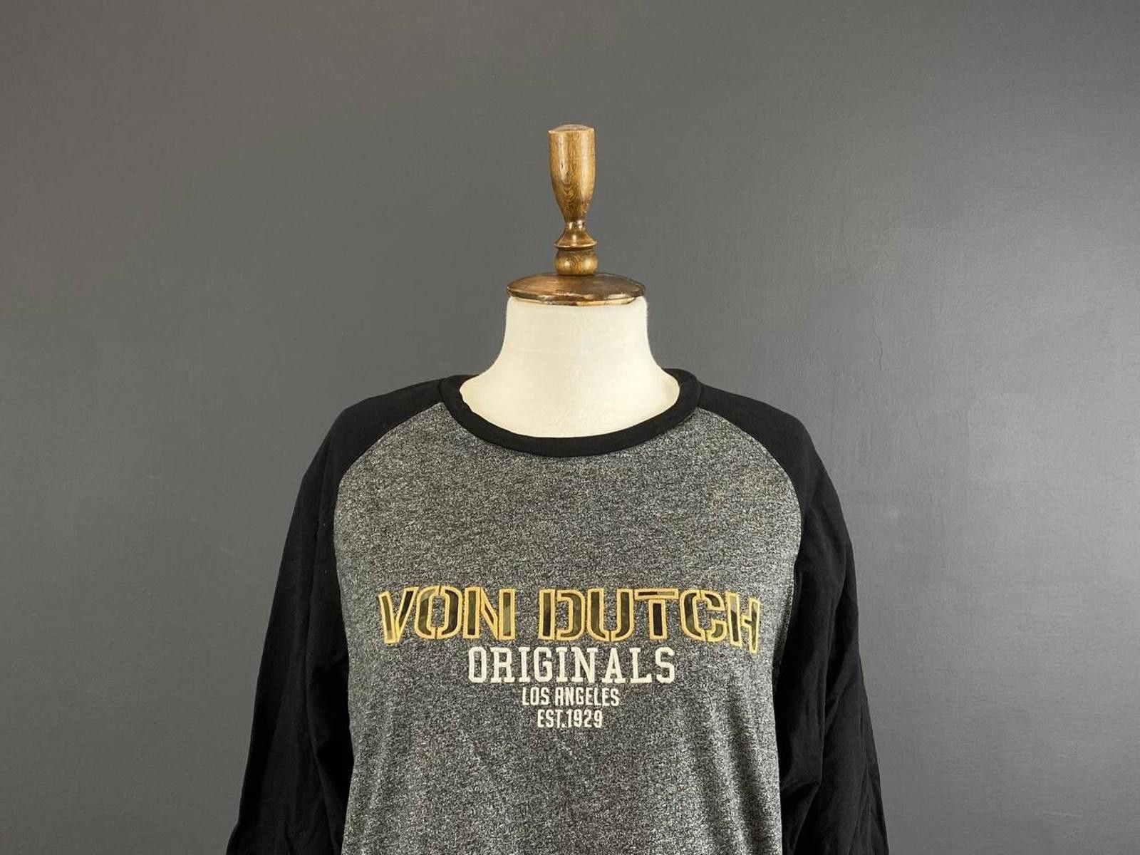 Von Dutch Von Dutch Multi Cotton Crew Neck Pullover Shirt Top Size 2XL Size XXL / US 16-18 / IT 52-54 - 2 Thumbnail
