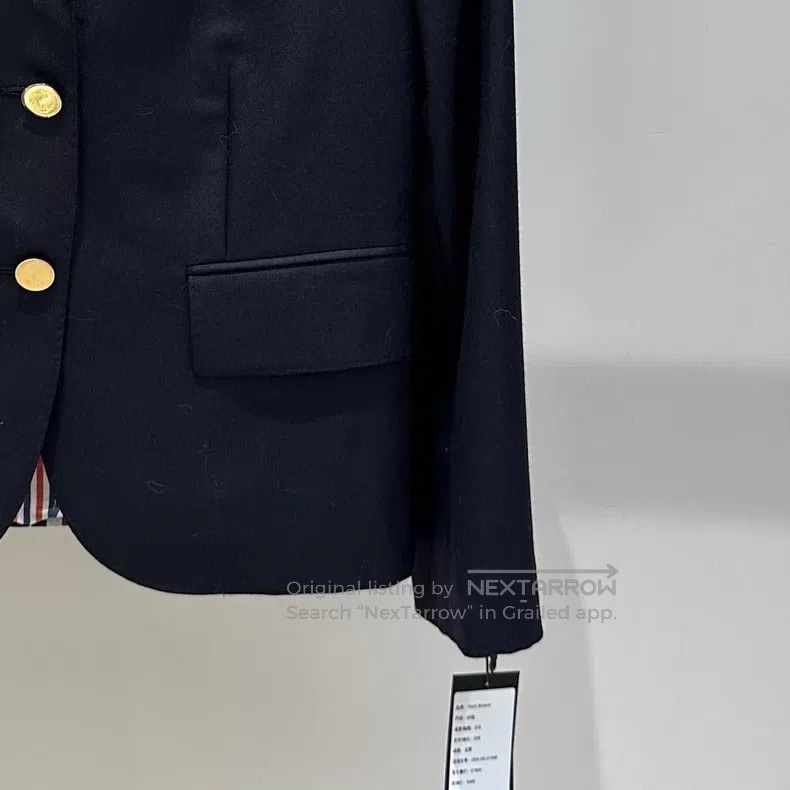 Thom Browne Thom Browne Overcoat in Dark Blue with Gold Buttons Size M / US 6-8 / IT 42-44 - 2 Thumbnail