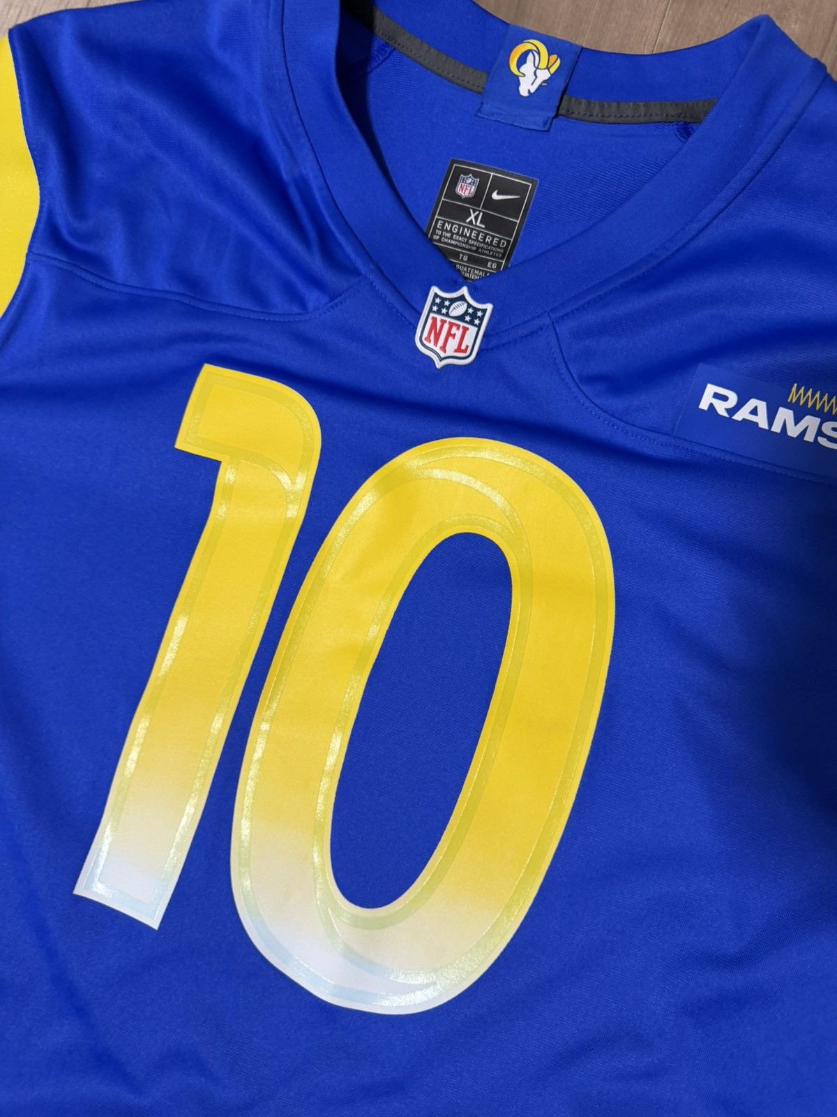 Nike Nike Los Angeles Rams Cooper Kupp #10 blue game jersey Size US XL / EU 56 / 4 - 3 Thumbnail