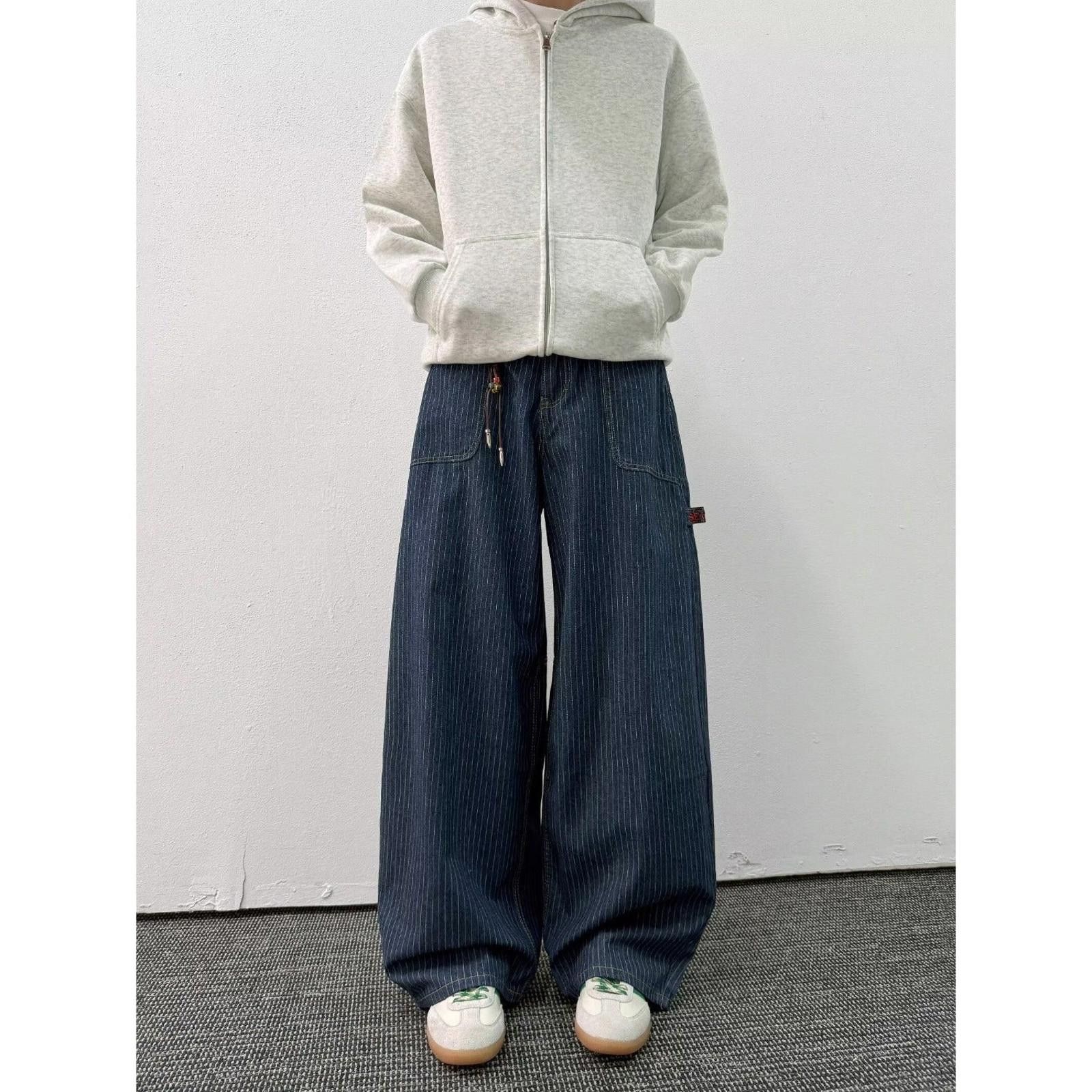 Japanese Brand Blue Wide Leg Denim Jeans Size US 30 / EU 46 - 2 Thumbnail