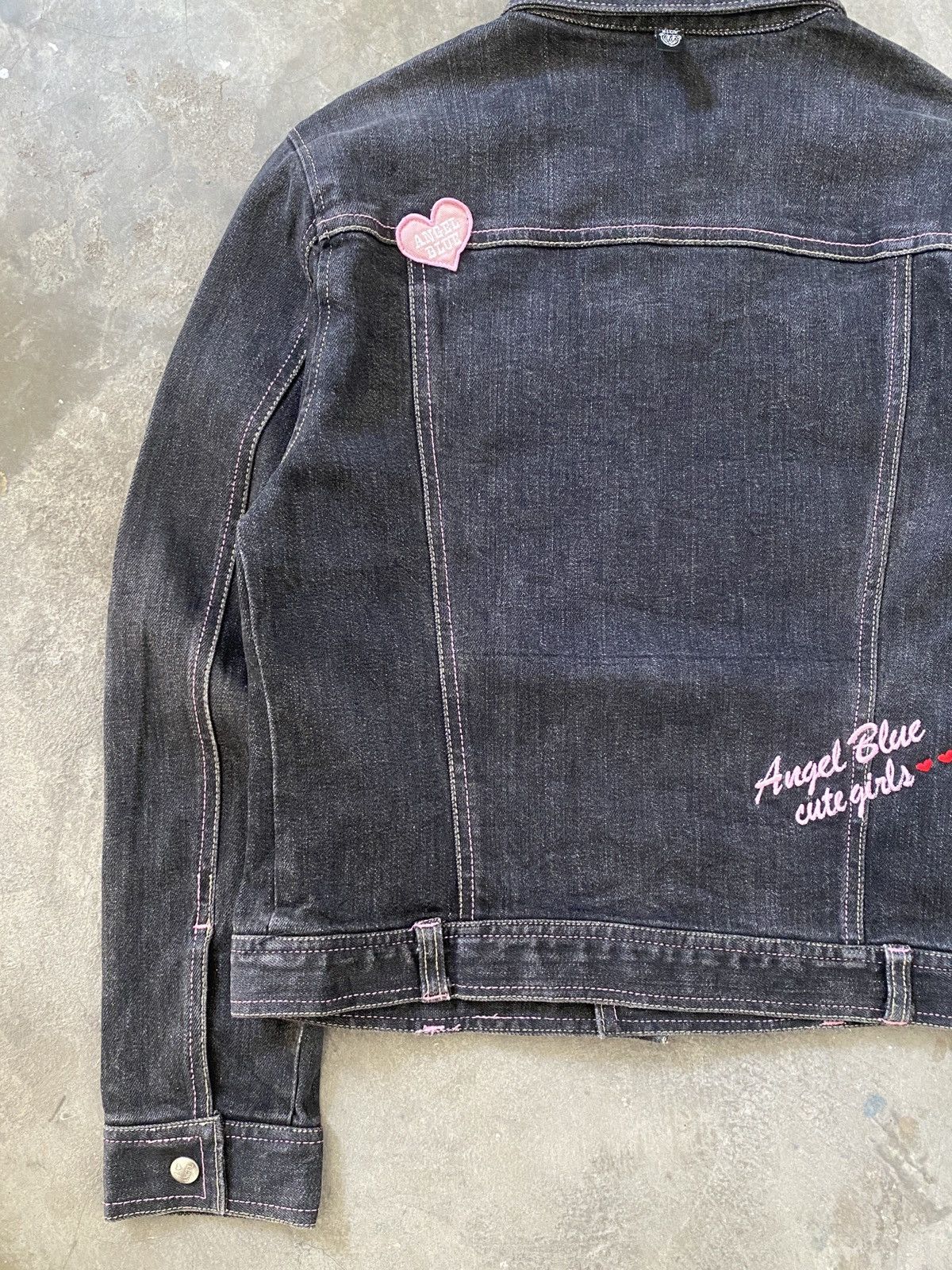 Angel Blue 2000s Angel Blue - Iconic Cute Girls Mascots Denim Jacket Size L / US 10 / IT 46 - 16 Thumbnail
