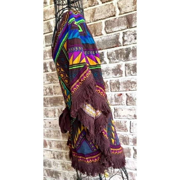 Vintage Vintage Flying Tomato Kimono Fringed Top Small Boho Tribal Size S / US 4 / IT 40 - 6 Thumbnail