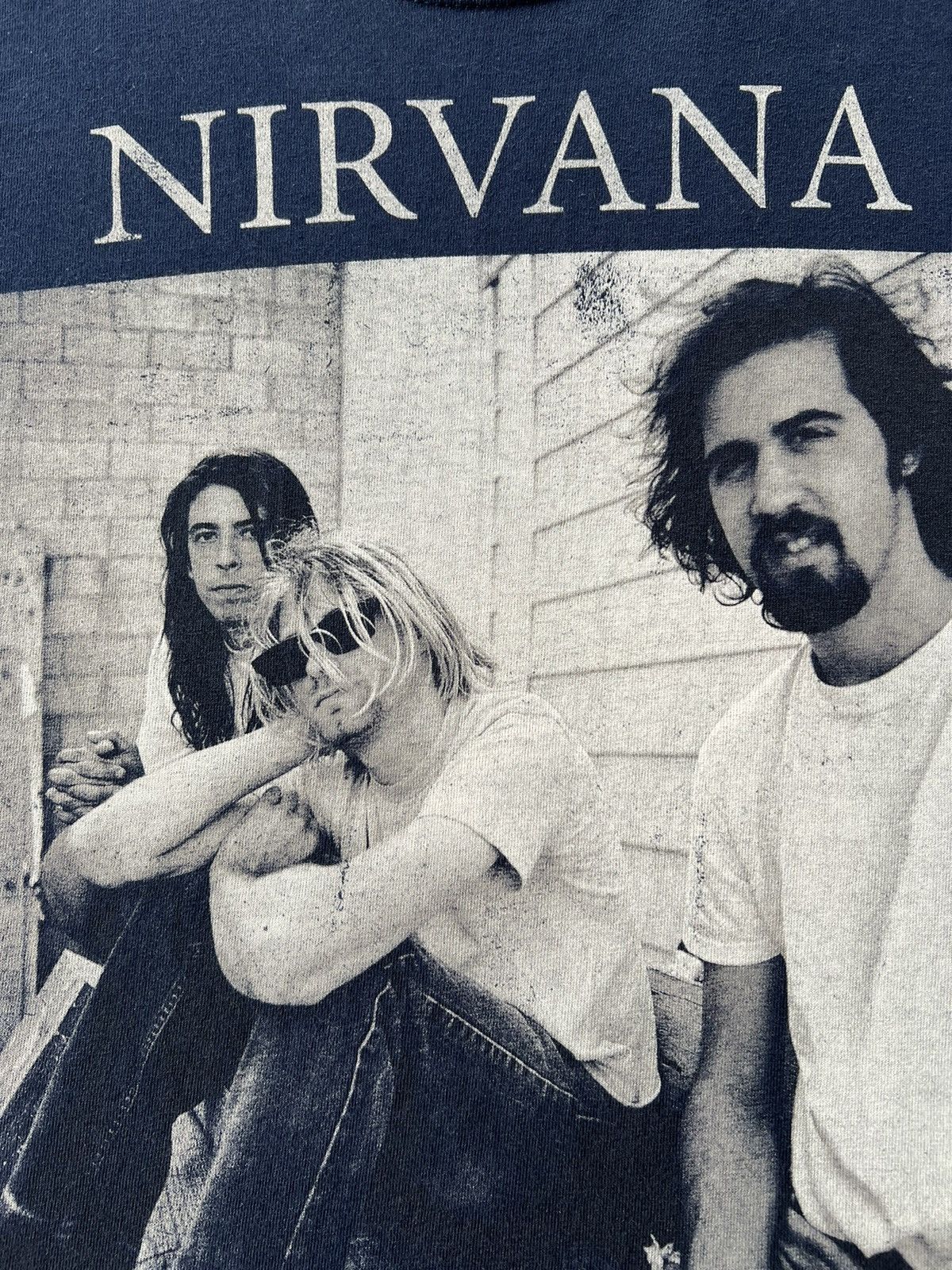 Band Tees Vintage 2013 Nirvana Grunge Rock Band Navy T-shirt Size US S / EU 44-46 / 1 - 4 Thumbnail