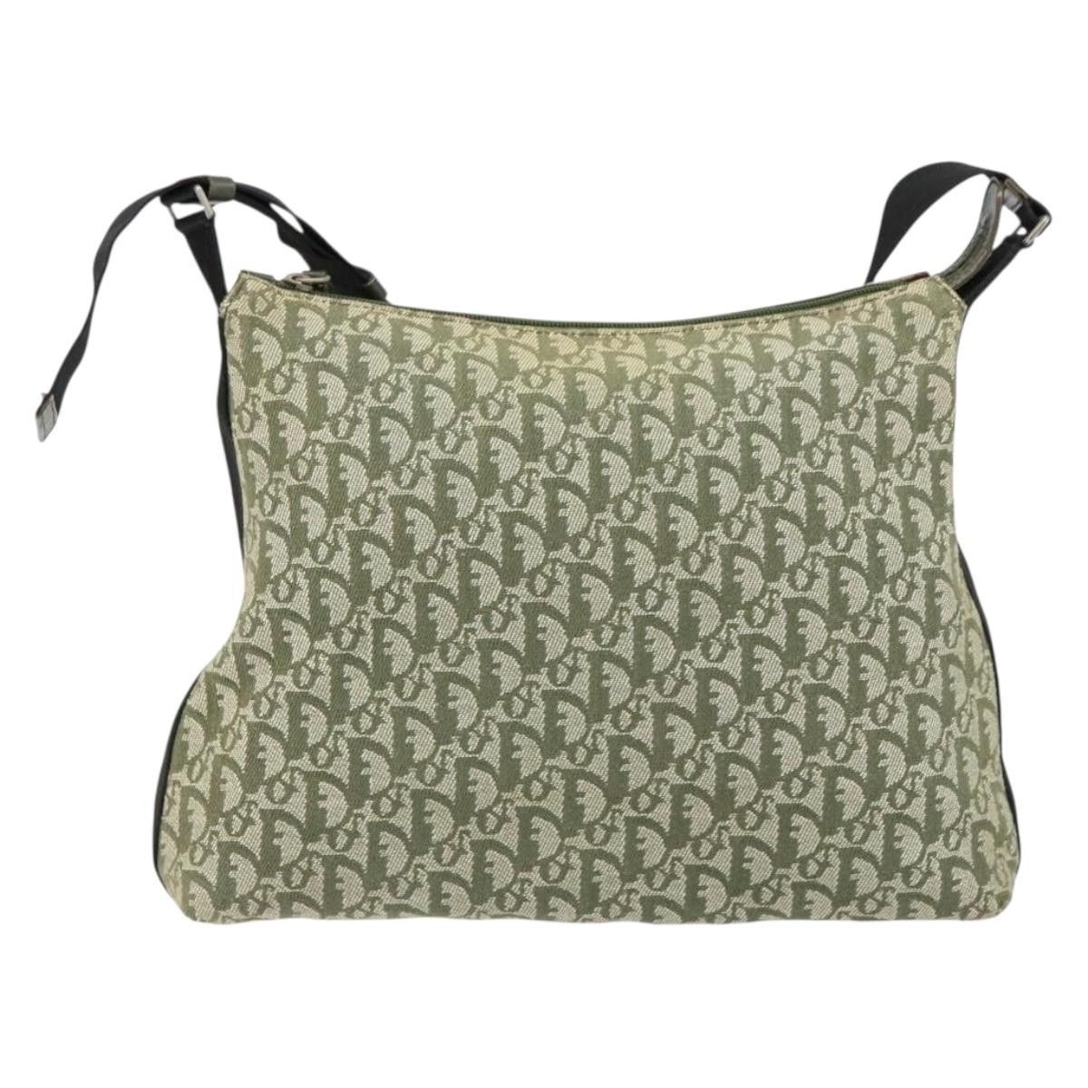 Christian Dior Vintage Trotter Shoulder Bag Canvas