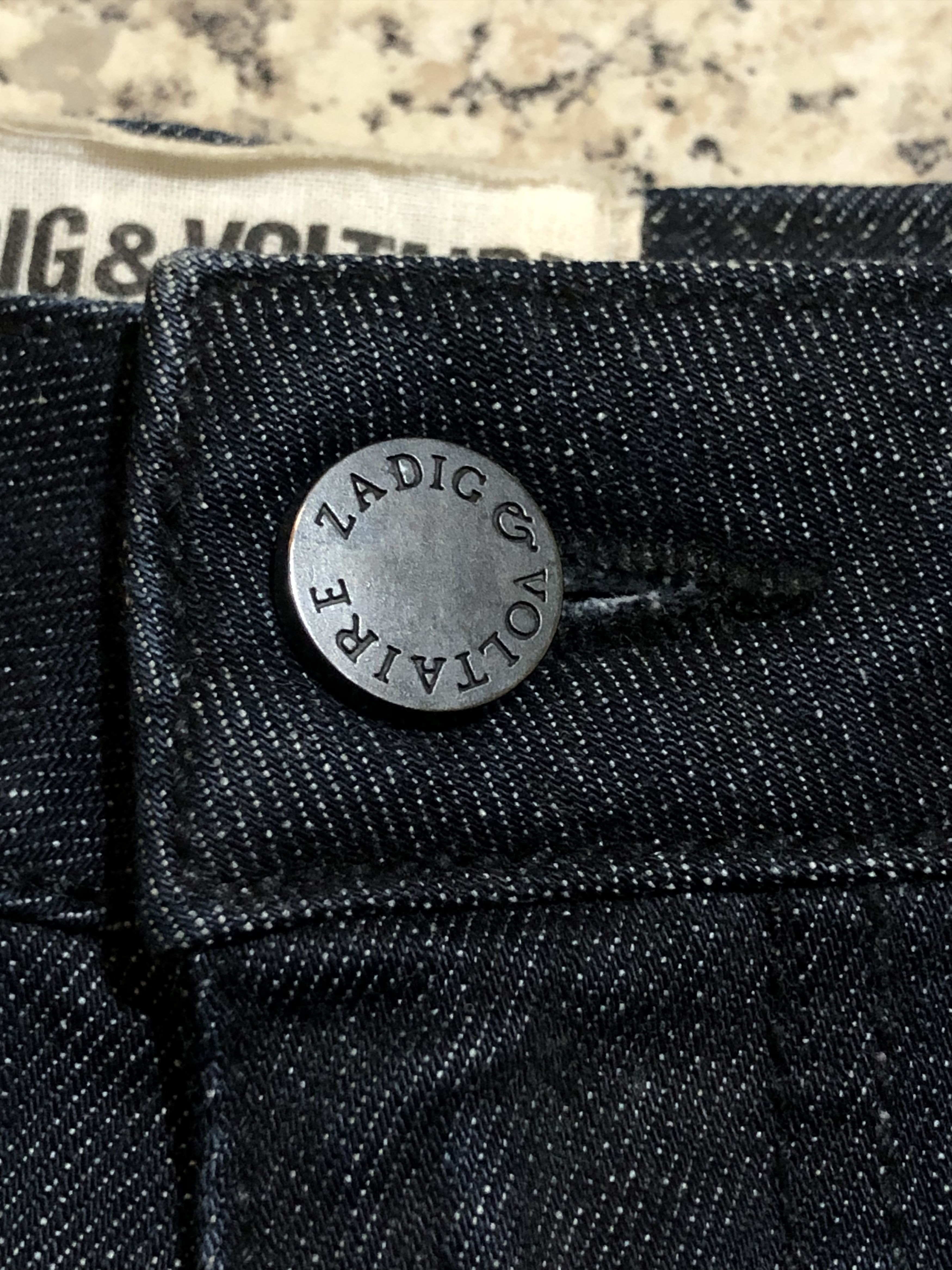Zadig & Voltaire Zadig & Voltaire "Darkside" Stretch Denim Size 29" - 7 Thumbnail