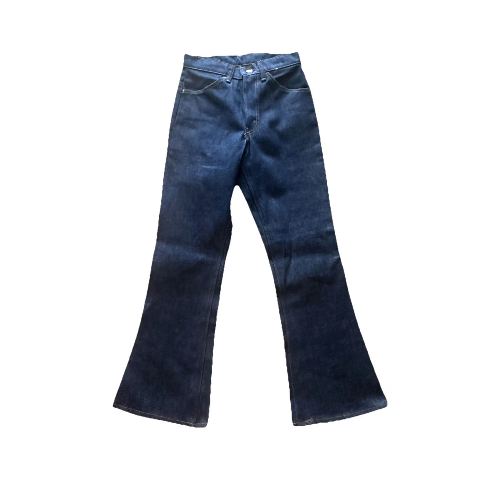 Levi's VINTAGE Levi's 646 0217 Raw Orange Tab Bell Bottom Flare Denim Jeans Mens 28 NWOT Size US 28 / EU 44 - 6 Thumbnail