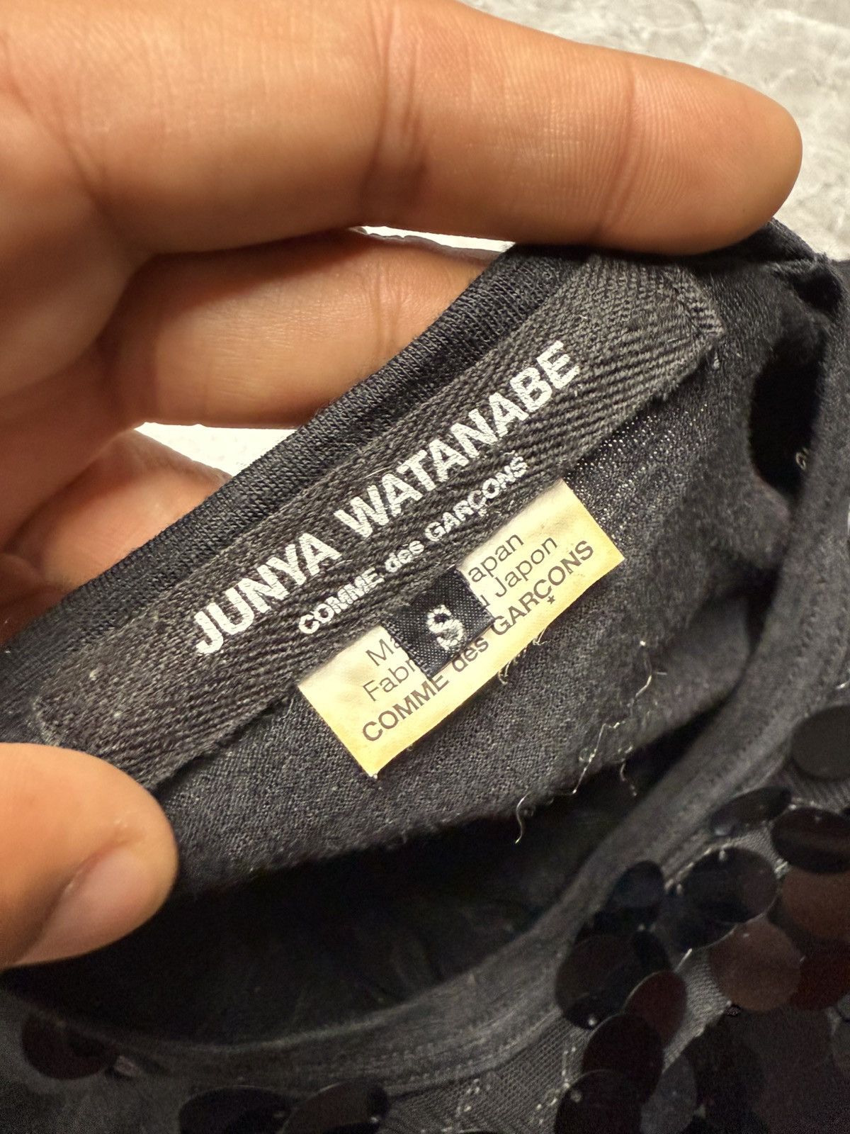 Junya Watanabe Junya Watanabe Wool Mesh Sequin Attached Sweatshirt Size US S / EU 44-46 / 1 - 10 Thumbnail