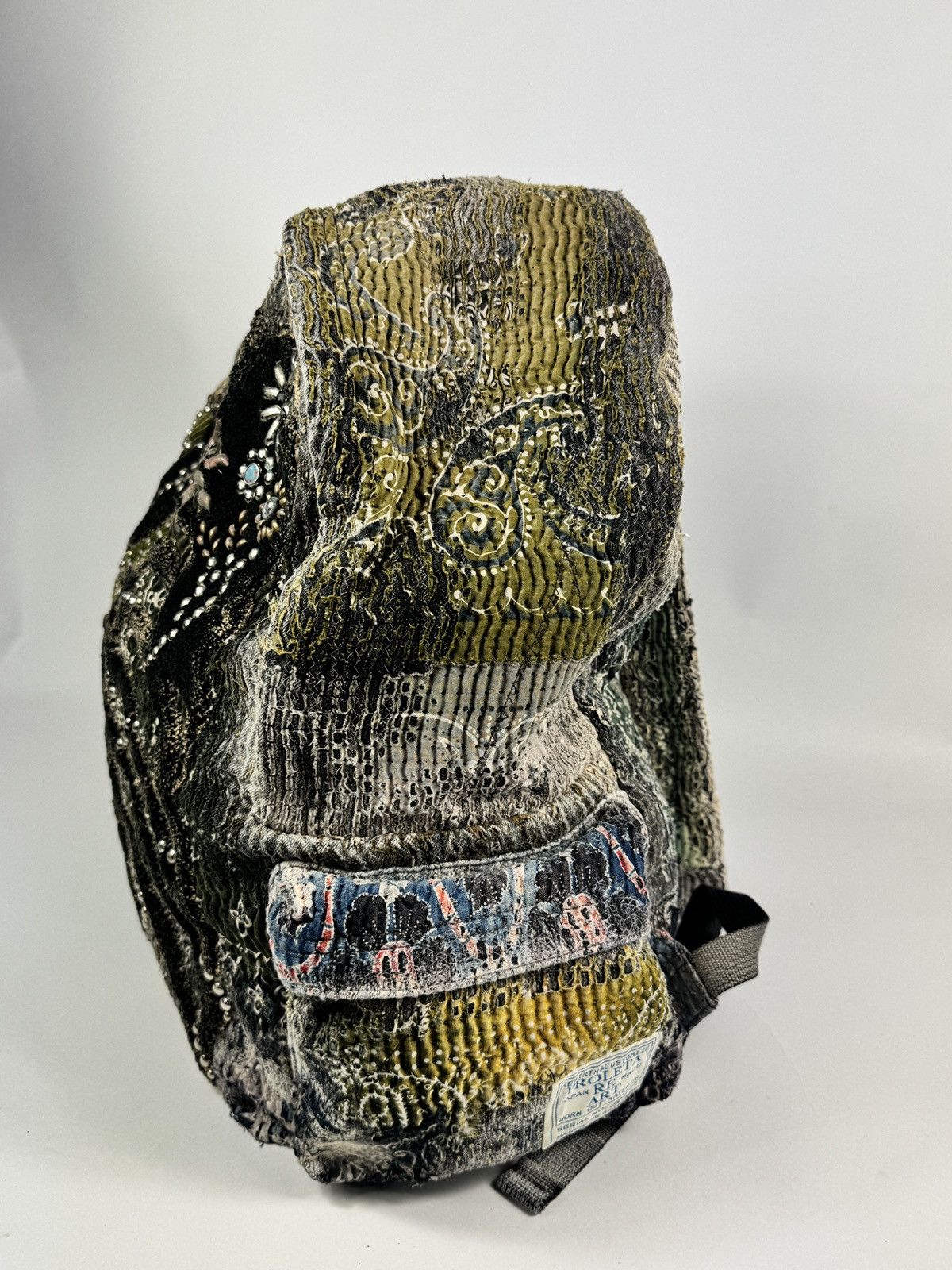 Proleta Re Art 1/1 EMBELLISHED EMBROIDERED COTTON BACKPACK Size ONE SIZE - 10 Thumbnail