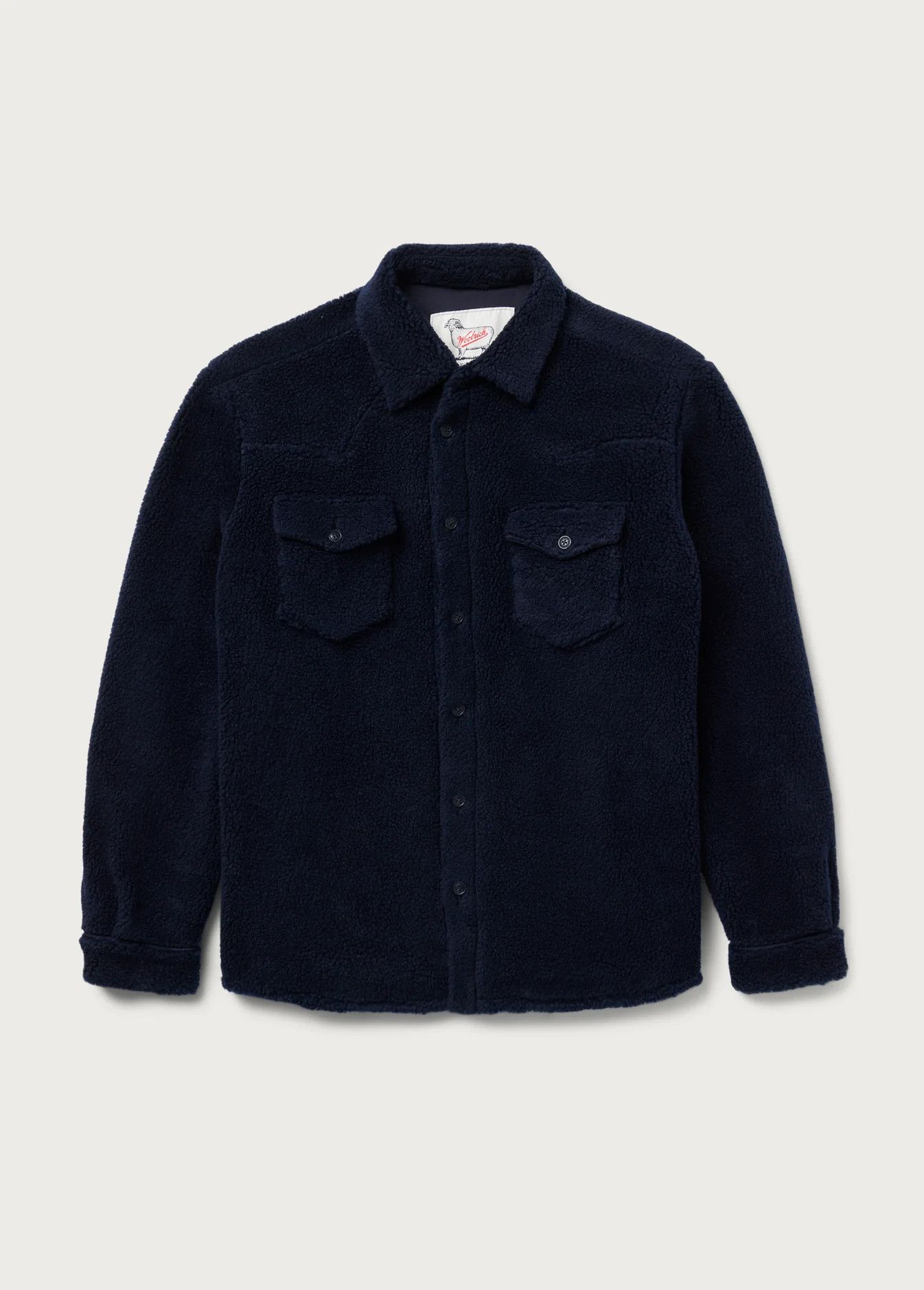 image of One Of These Days Western Sherpa Shirt in Navy, Men's (Size Medium)