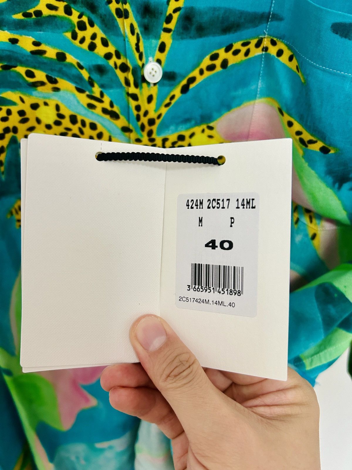 Celine CELINE BY HEDI SLIMANE 21SS Palm Tree & Wave Hawaiian Shirt Size US L / EU 52-54 / 3 - 3 Thumbnail