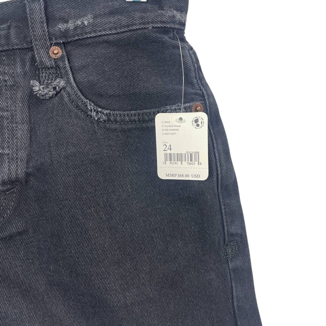 Free People Free People Makai Washed Black Cut Off Shorts Women's Sz 24 Size 24" / US 00 / IT 34 - 6 Thumbnail