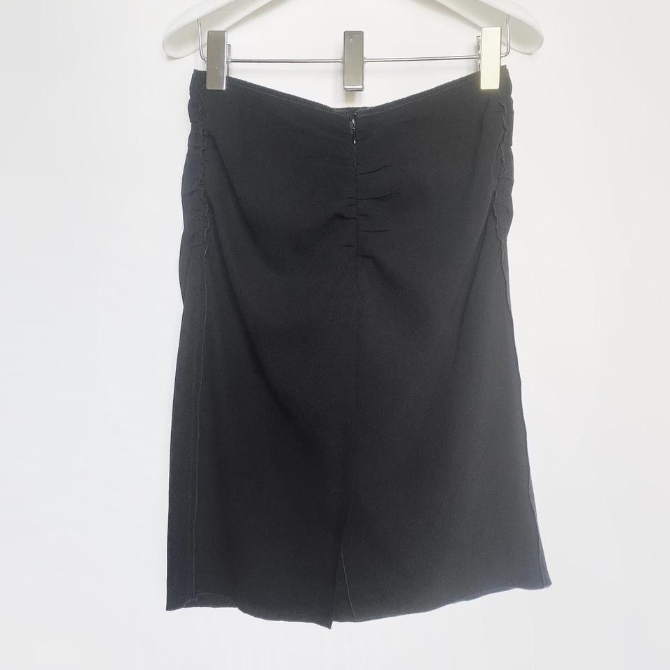 Prada × Vintage prada vintage midi skirt with draped back Size 22" - 4 Thumbnail