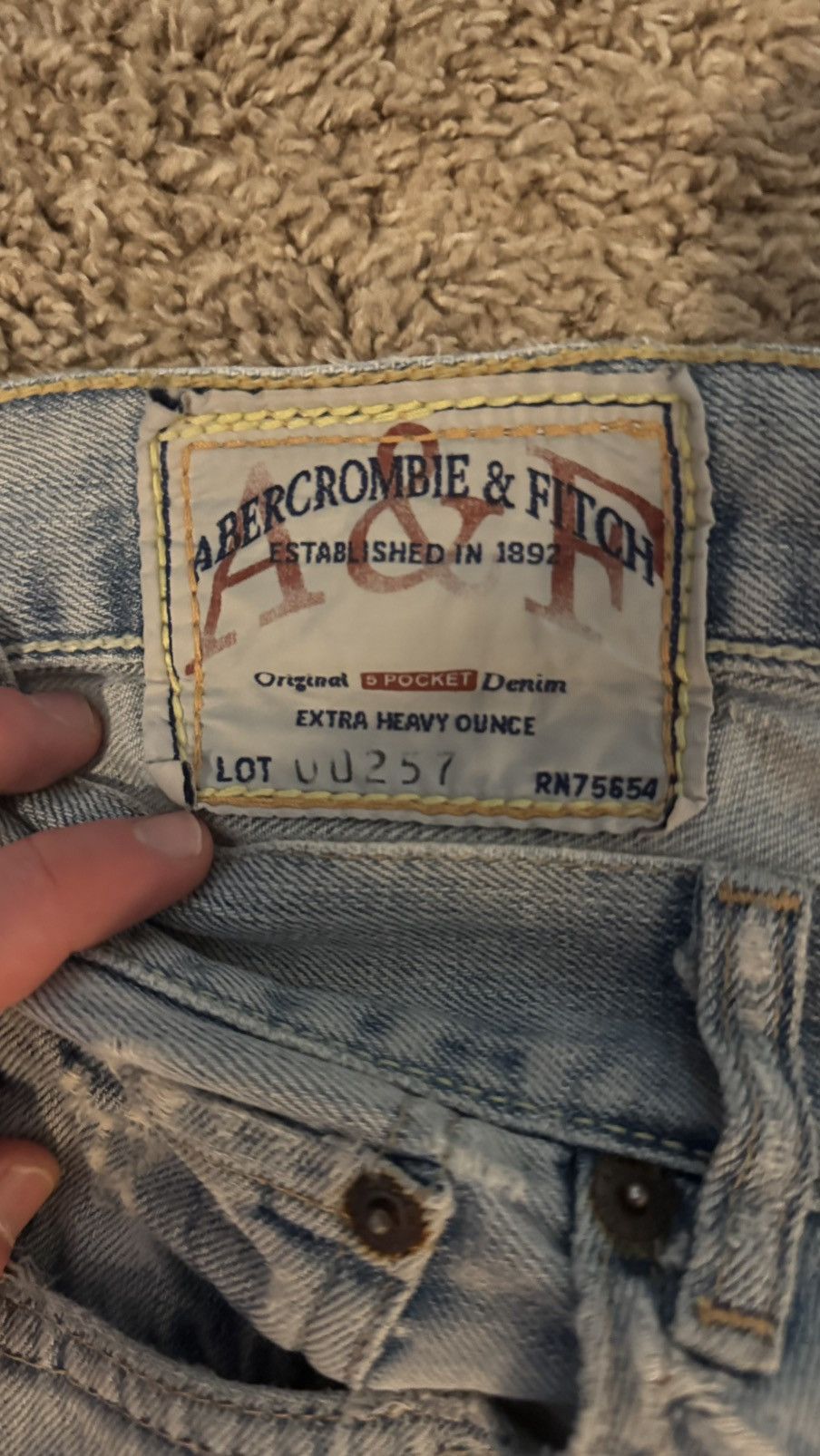 Abercrombie & Fitch Abercrombie and fitch original 5 pocket denim Size US 32 / EU 48 - 3 Thumbnail