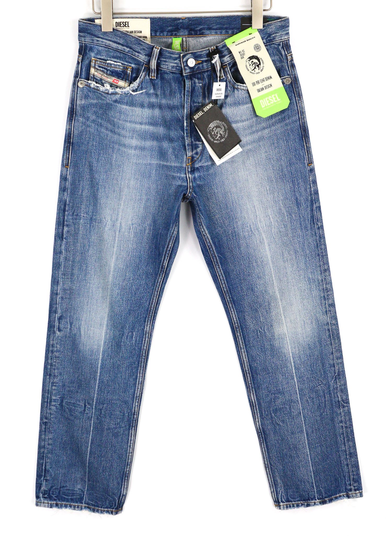 Diesel D-MACS 09A25 W30/L30 Straight Washed Denim 40450 Size US 30 / EU 46 - 1 Thumbnail