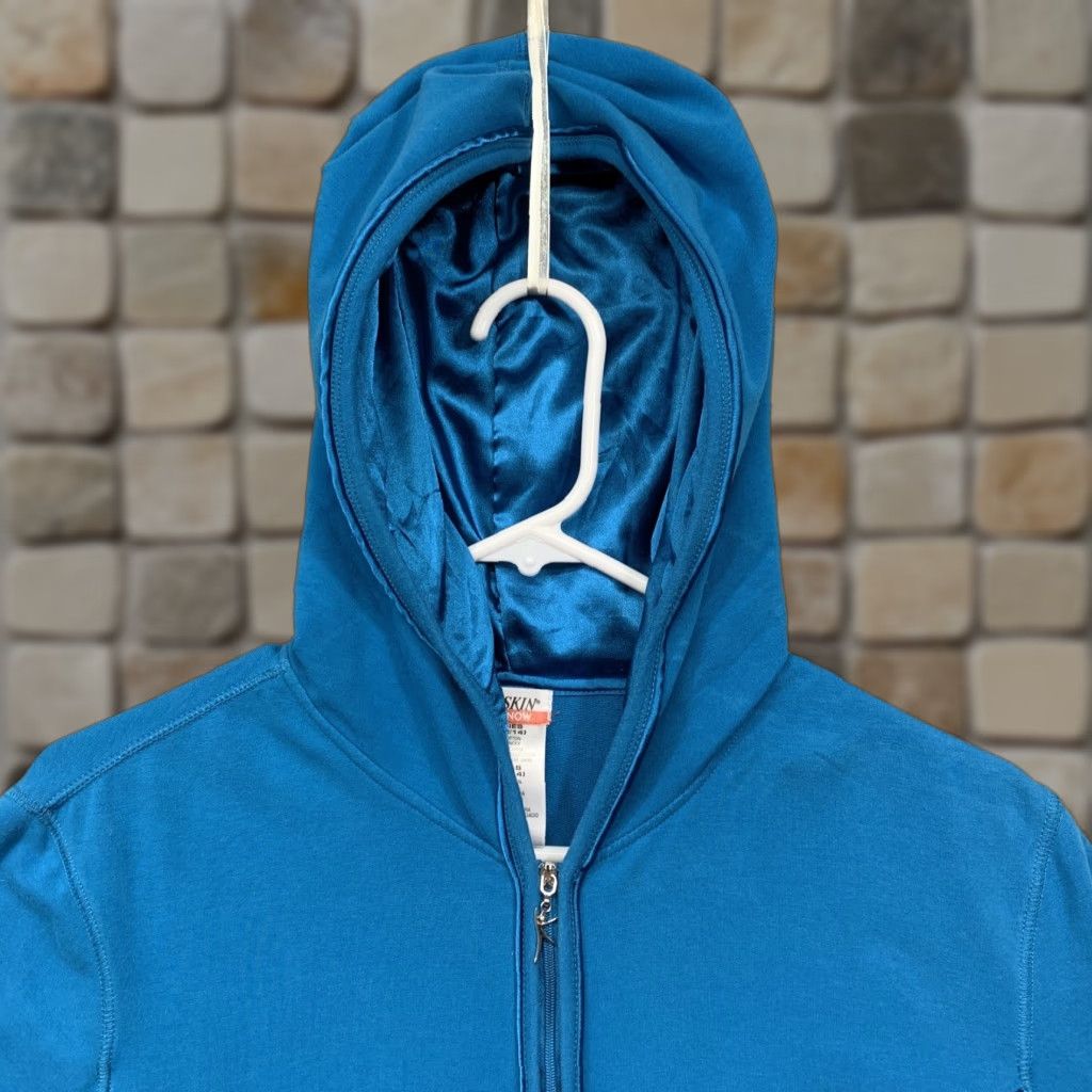 Vintage Danskin Now Hooded Jacket Women’s Athletic Size L Turquoise 2 Pockets Full Zip Size L / US 10 / IT 46 - 1 Thumbnail