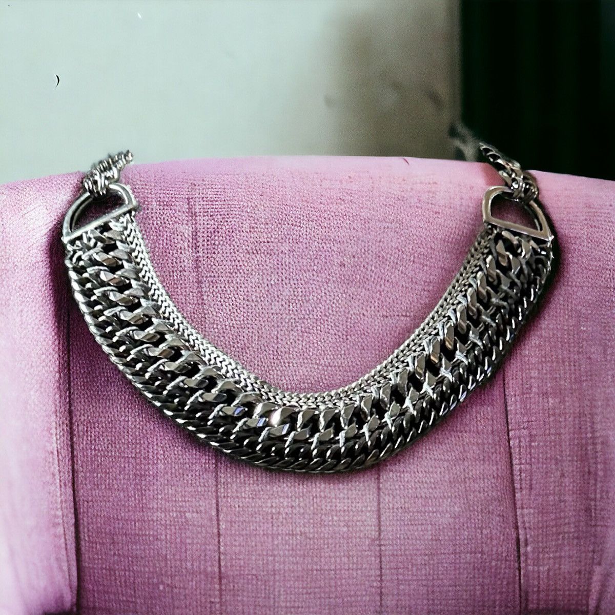 Other Stella & Dot Femme Fatale chunky link collar necklace Size ONE SIZE - 2 Thumbnail