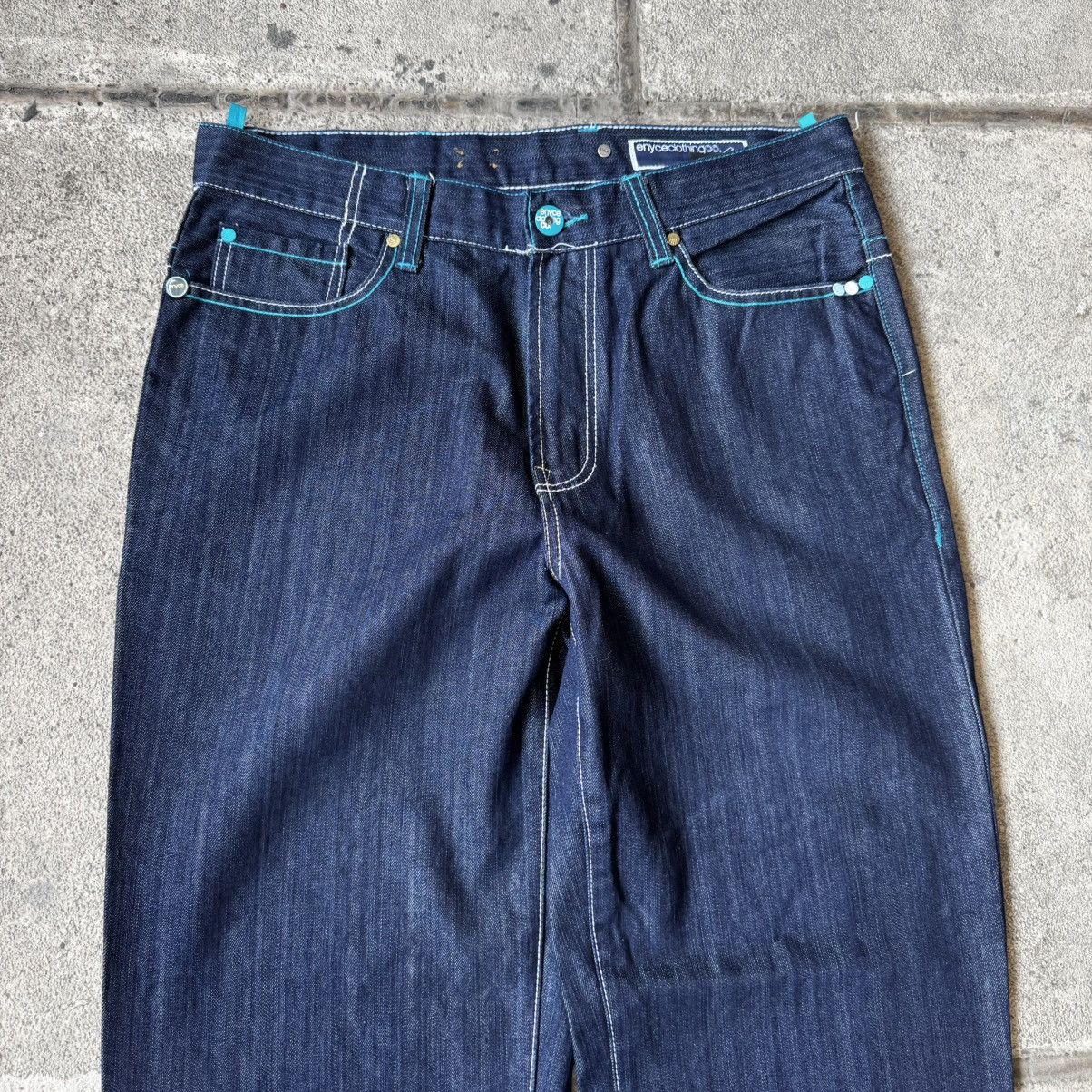 Enyce BAGGY VINTAGE Y2K ENYCE HEX STYLE EMBROIDERED DENIM JEANS Size US 34 / EU 50 - 9 Thumbnail