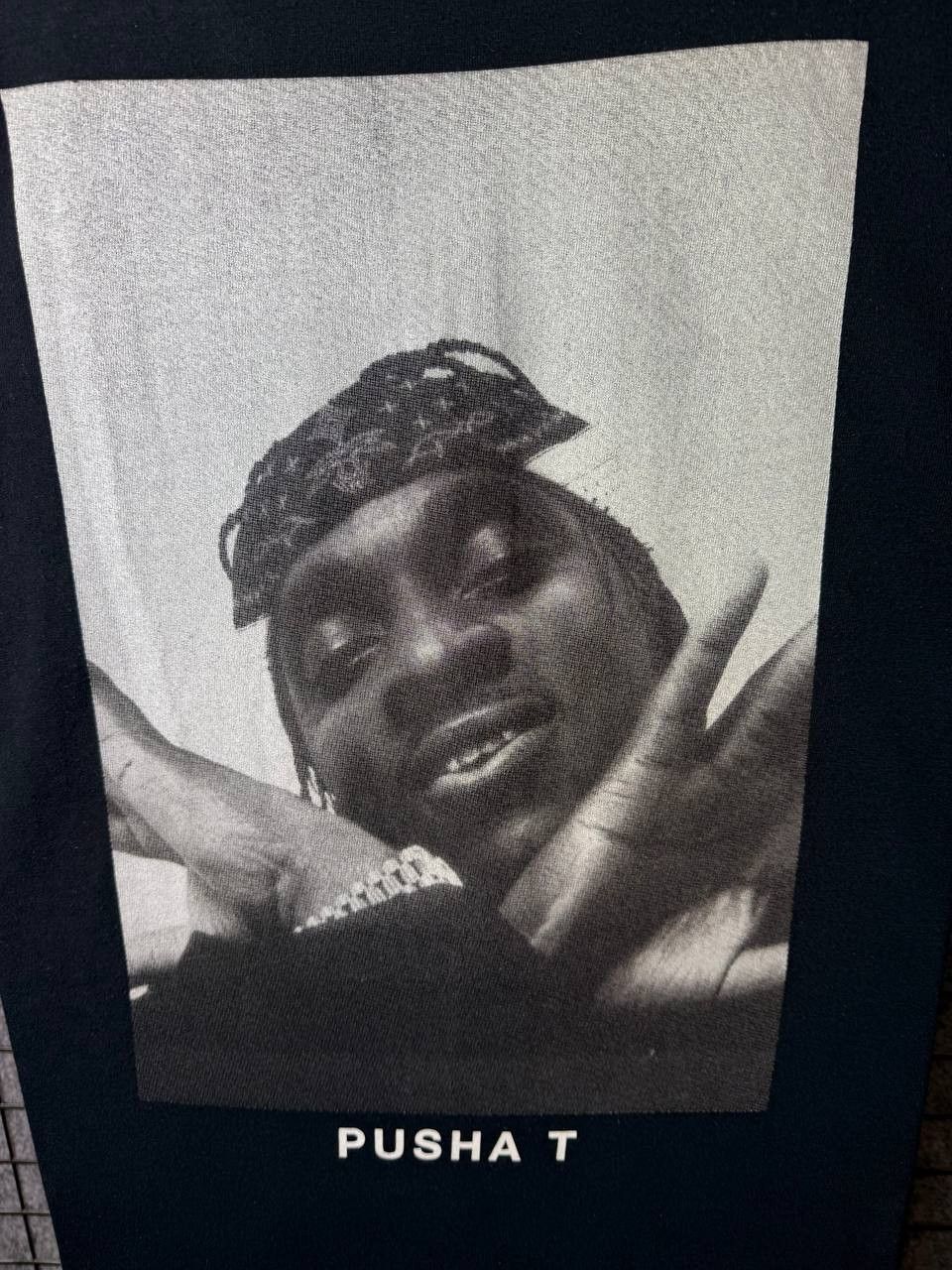 Pusha T Pusha T Face Tshirt Rap Tees size Large oversized Size US L / EU 52-54 / 3 - 3 Thumbnail