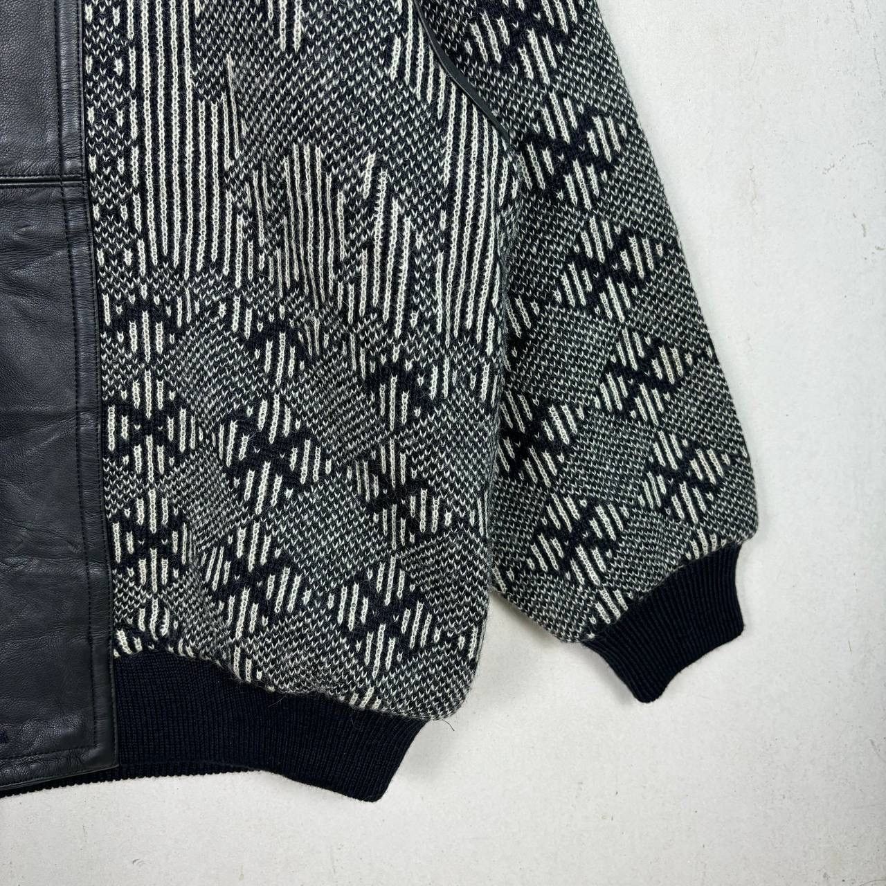 Lancel Vintage 80s Lancel Paris Geometric Bomber Jacket Size US L / EU 52-54 / 3 - 7 Thumbnail