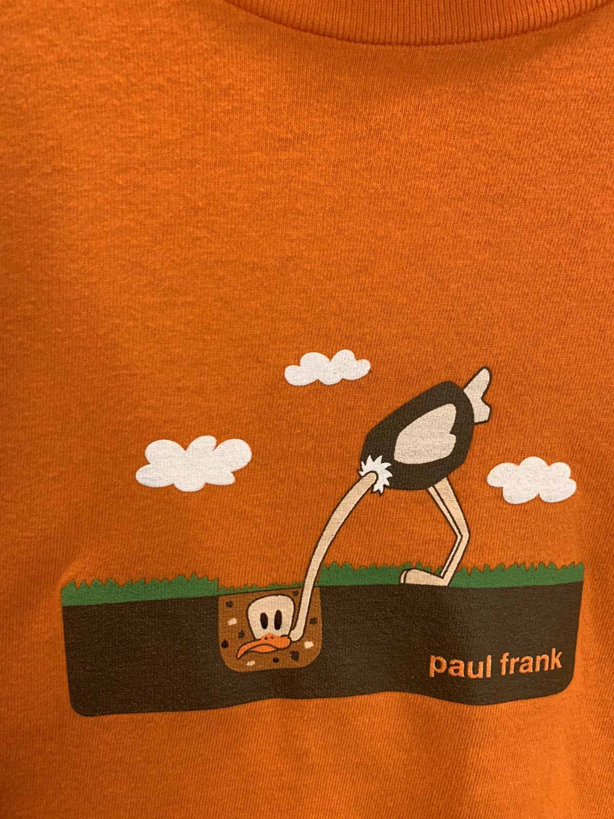 Paul Frank × Vintage *RARE* Vintage 90’s Paul Frank Ostrich Art USA-Made LS Shirt Size L / US 10 / IT 46 - 4 Thumbnail