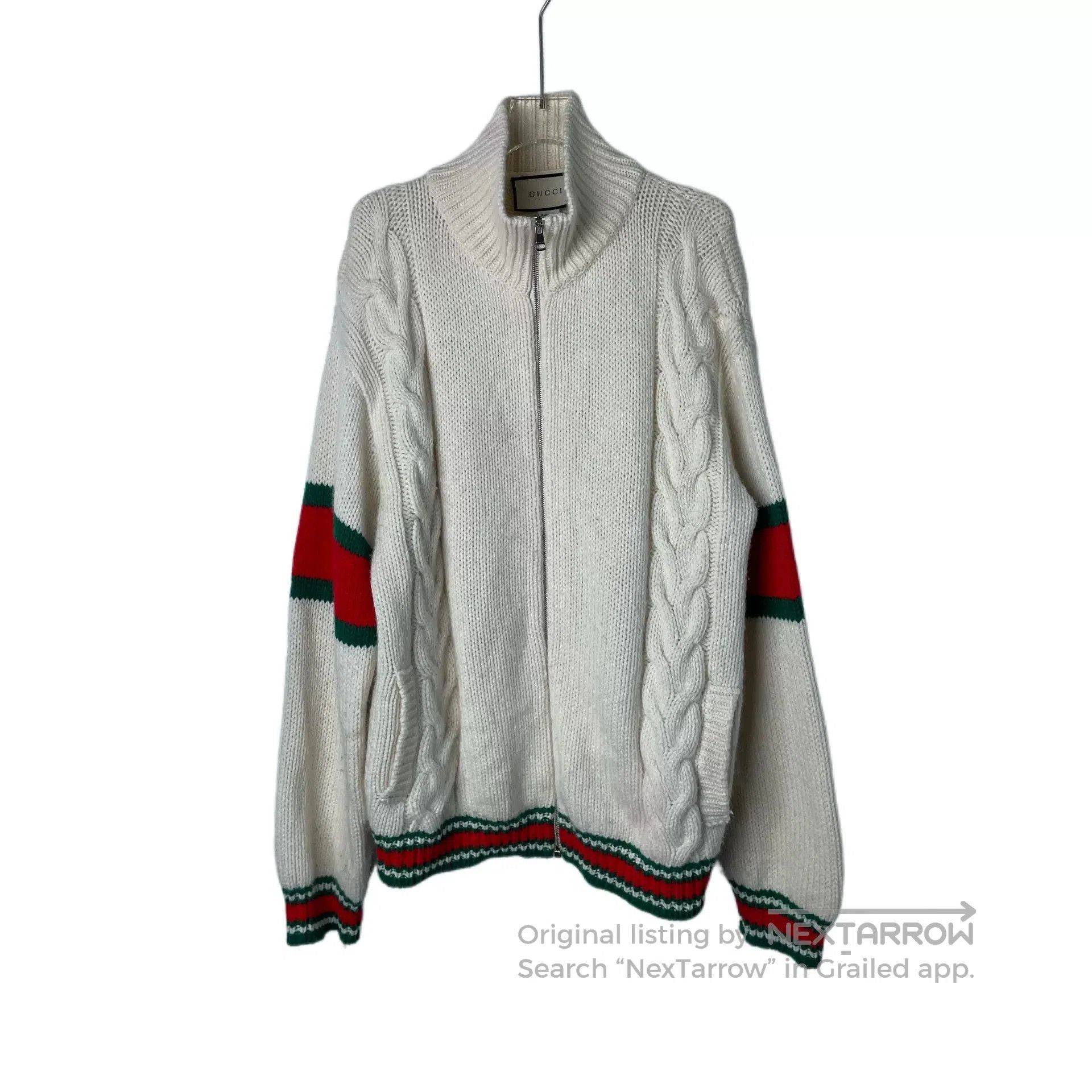 Gucci gucci cable knit zip cardigan sweater. Size US M / EU 48-50 / 2 - 1 Thumbnail