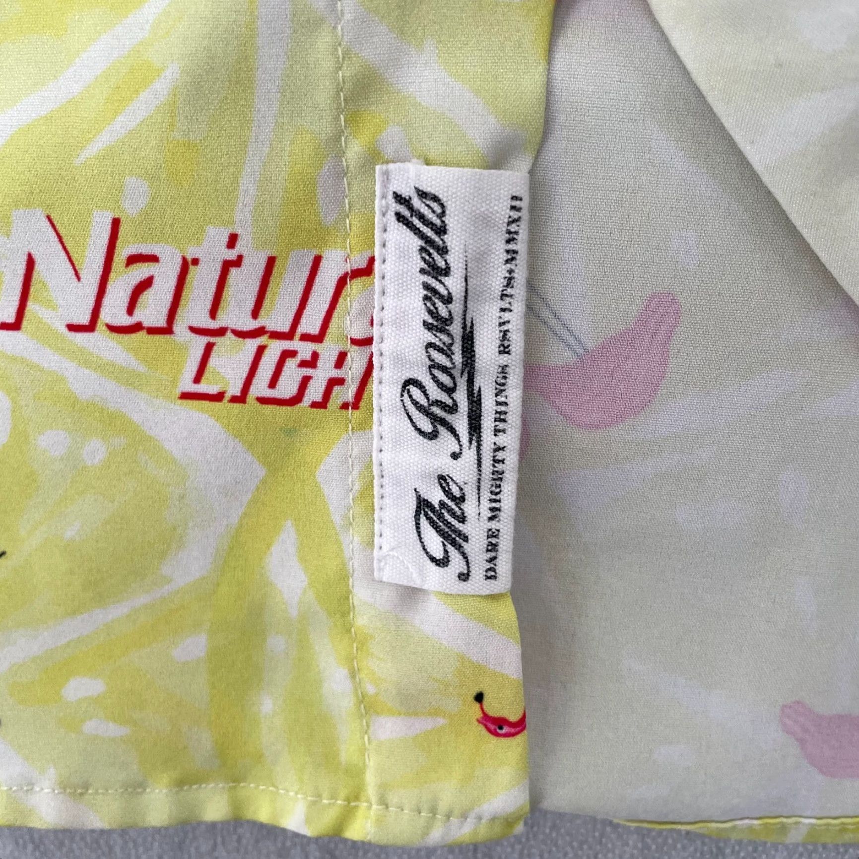 Vintage VINTAGE RSVLTS Natural Light Shirt Adult XL Yellow Flamingos Button-Down Logo Mens Shirt (All Over Print) Size US XL / EU 56 / 4 - 6 Thumbnail