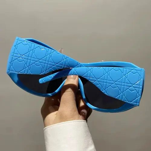 Japanese Brand Kurumi x Chie Big frame Trend Fashion Y2k Sunglasses Size ONE SIZE - 8 Thumbnail